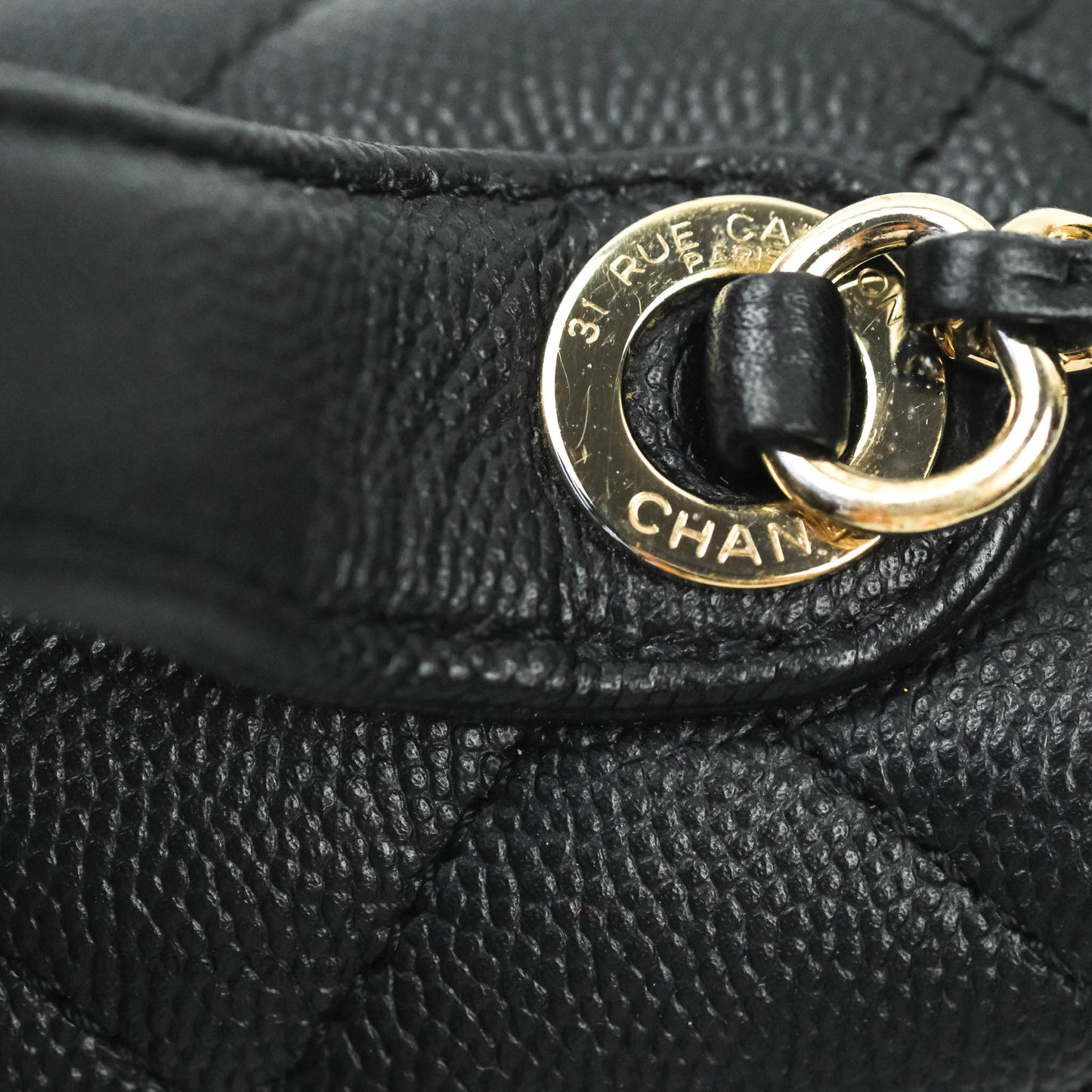 Chanel Quilted Small Business Affinity Flap Black Caviar Gold Hardware