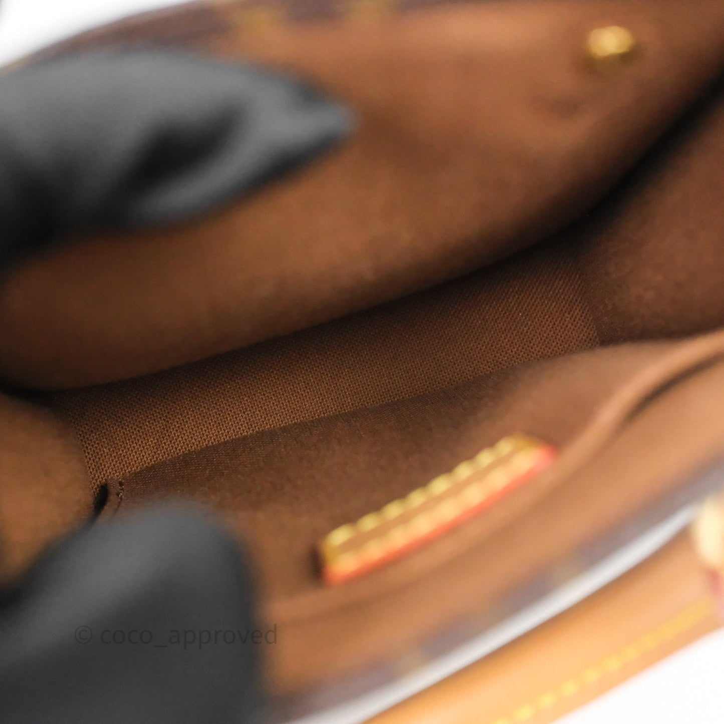 Louis Vuitton Petit Sac Plat Bag Monogram Canvas
