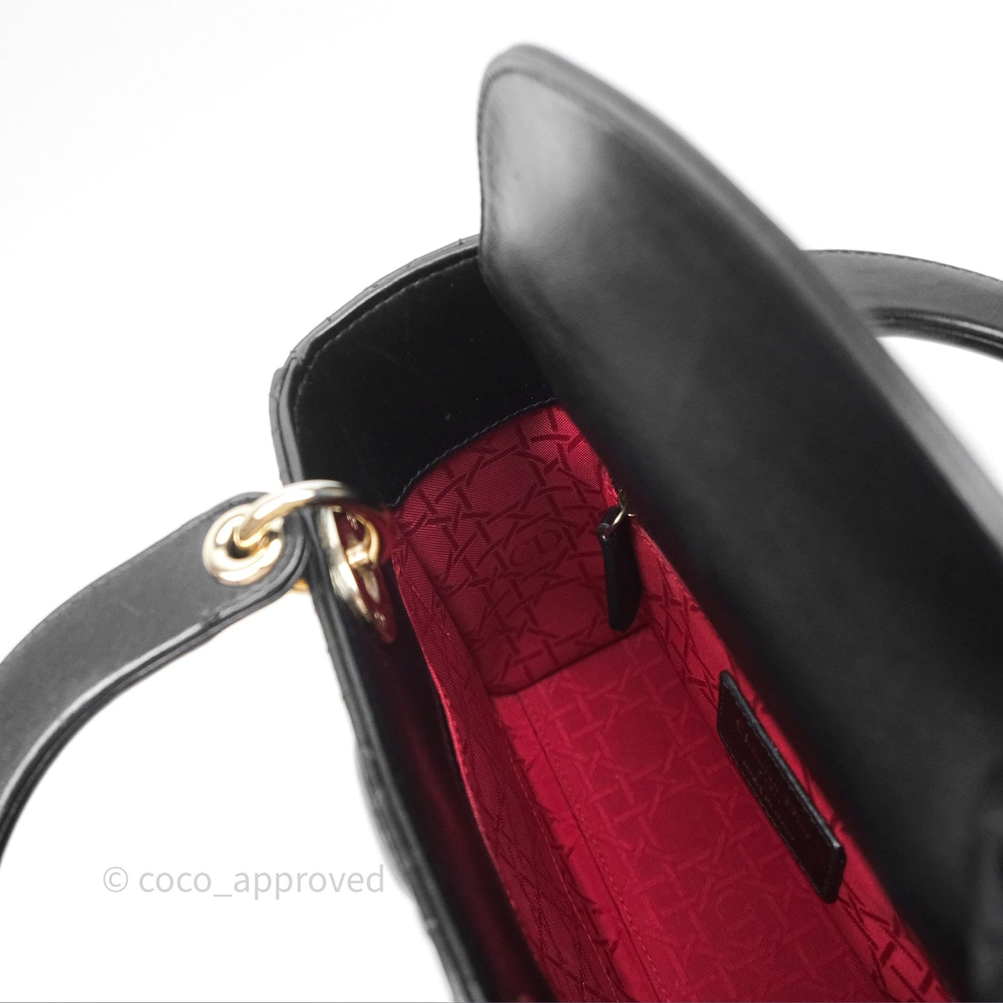 Christian Dior Small Lady Dior My ABCDior Black Cannage Lambskin