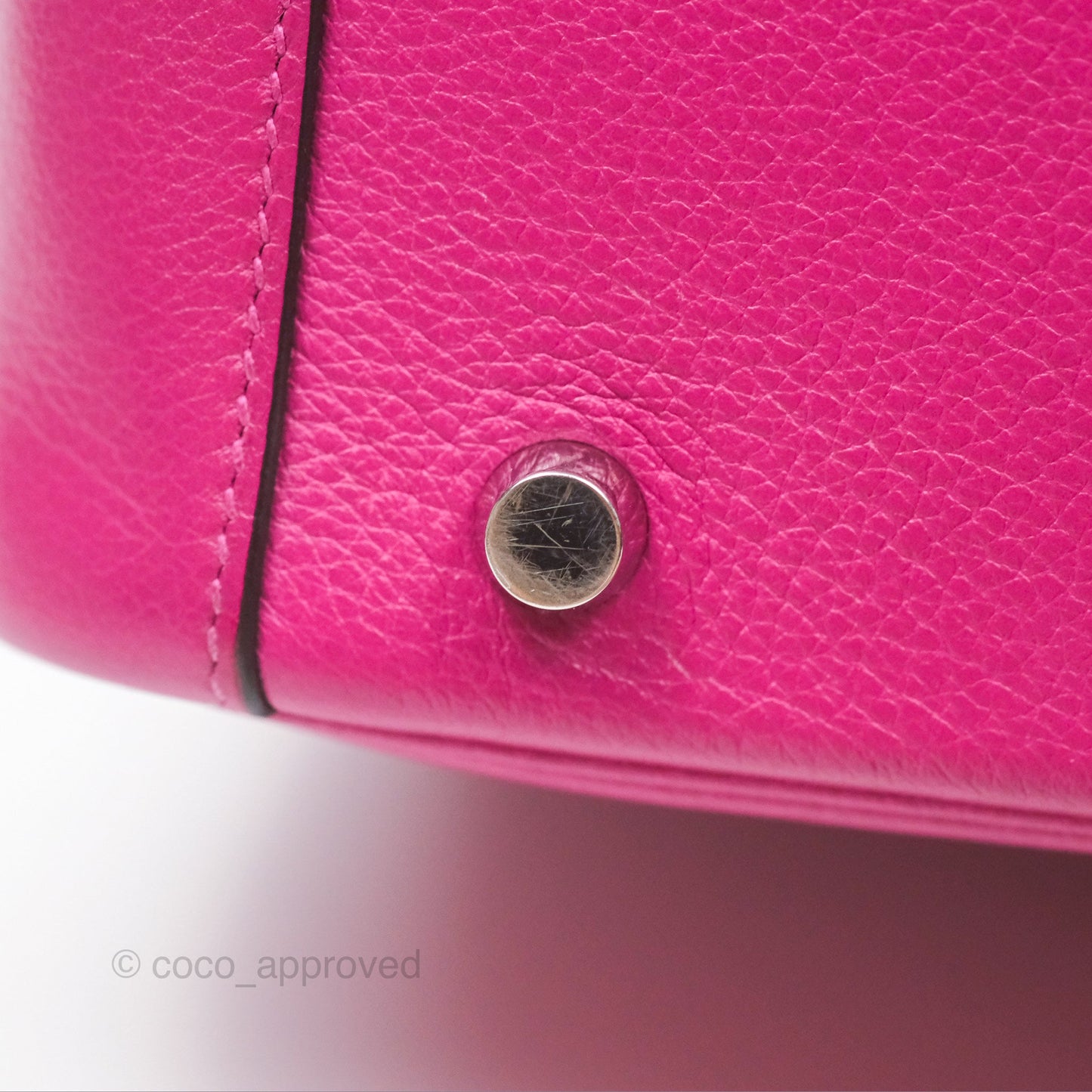 Hermès Lindy 26 Rose Pourpre Evercolor Palladium Hardware