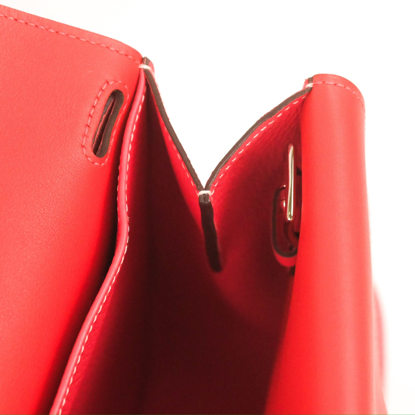 Hermès Halzan 31 Red Palladium Hardware