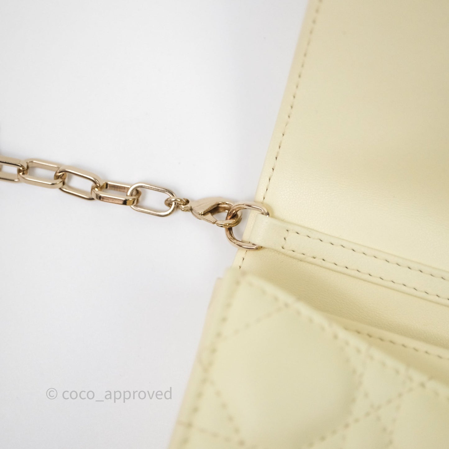 Christian Dior My Dior Mini Bag Yellow Cannage Lambskin Gold Hardware