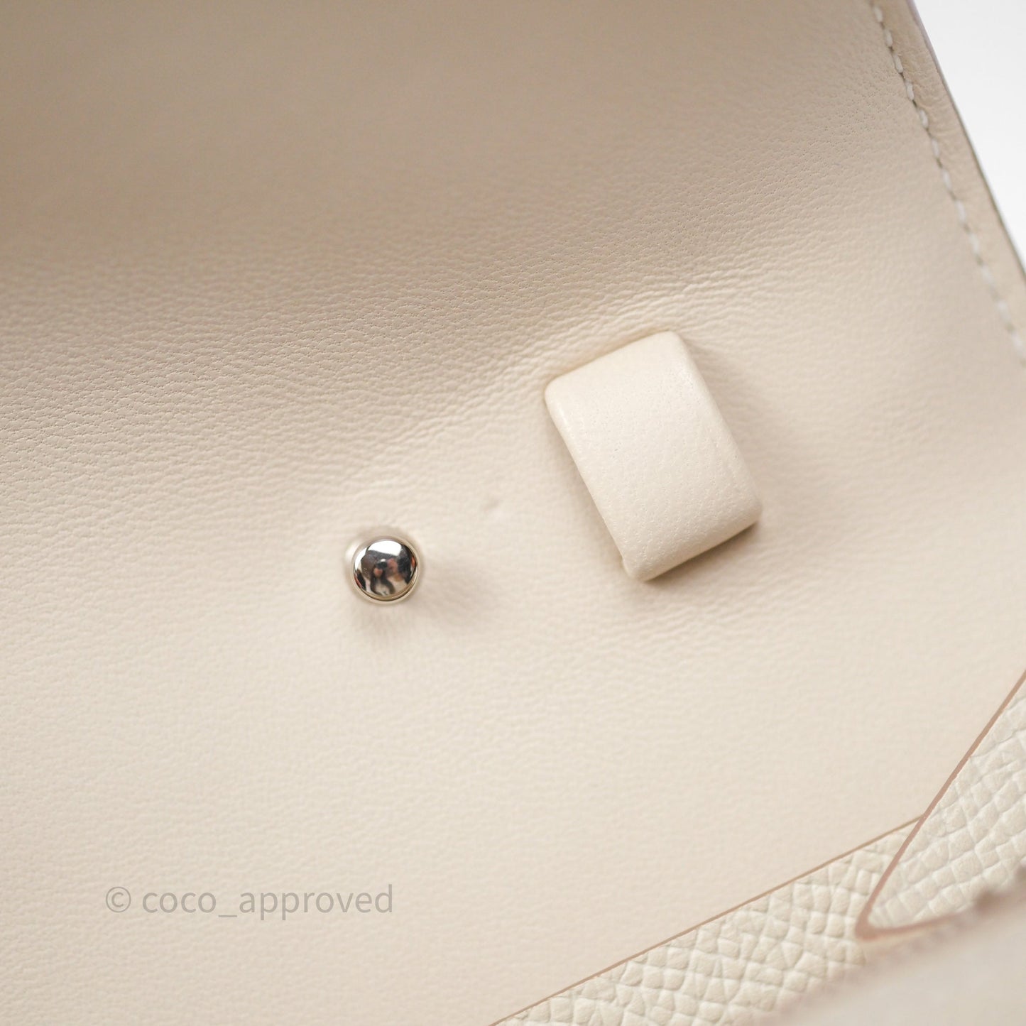 Hermès Constance To Go Wallet Craie 10 Epsom Palladium Hardware