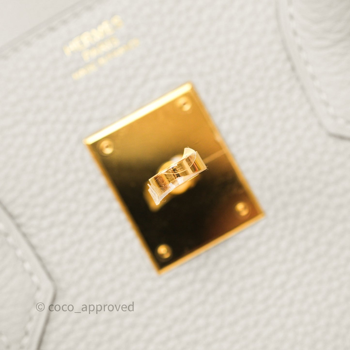 Hermès Birkin 30 Retourne Gris Perle 80 Togo Gold Hardware