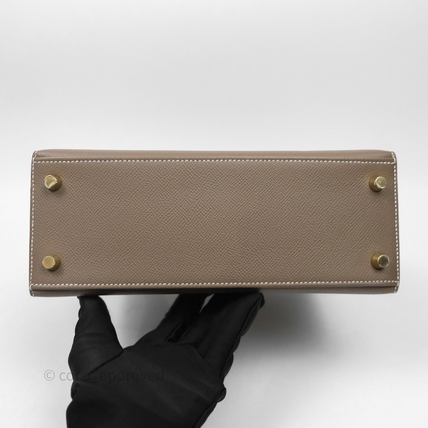 Hermes Kelly 25 Etoupe 18 Epsom Gold Hardware