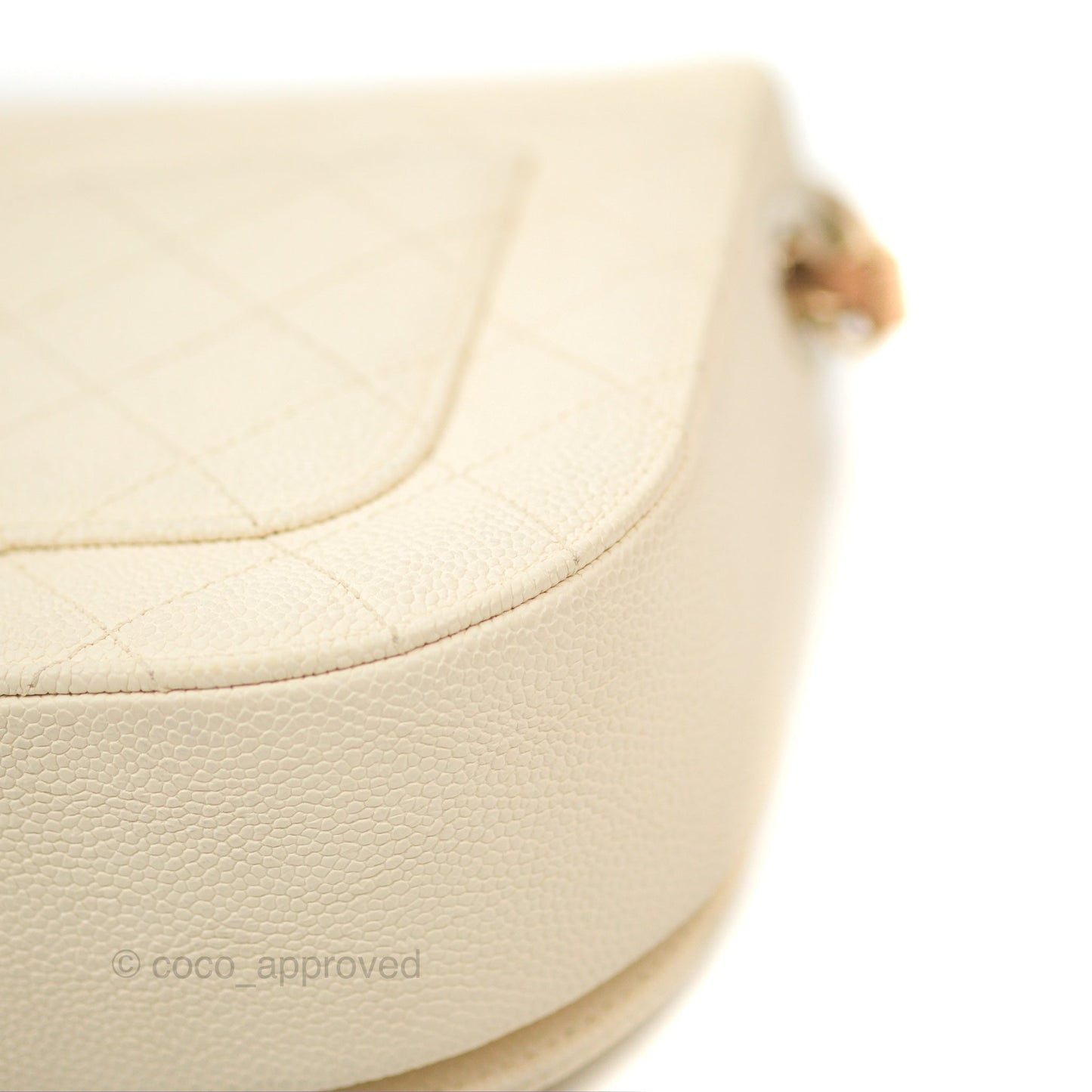 Chanel Medium CC Cuba Flap Bag Ivory Caviar Light Gold Hardware