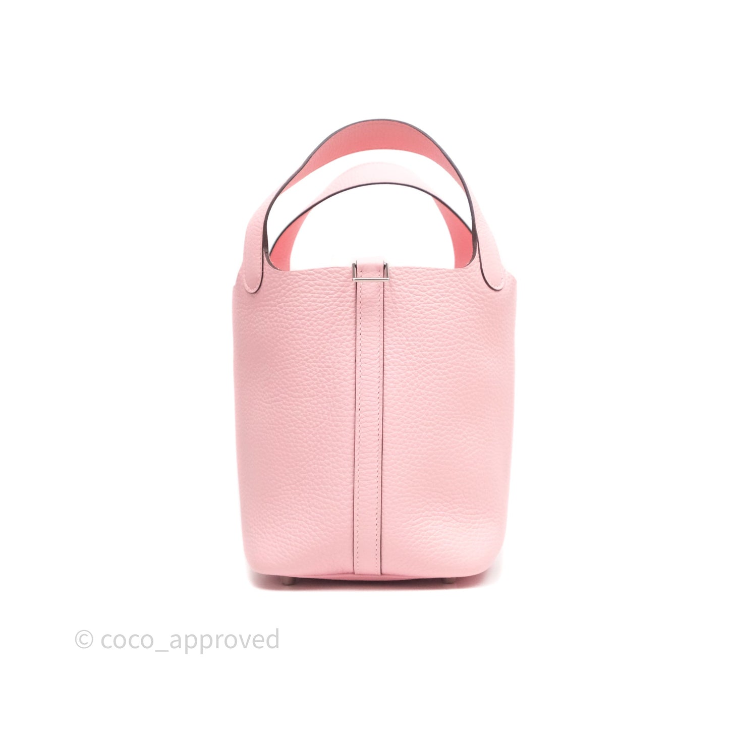 Hermès Picotin 18 Rose Sakura Clemence Palladium Hardware