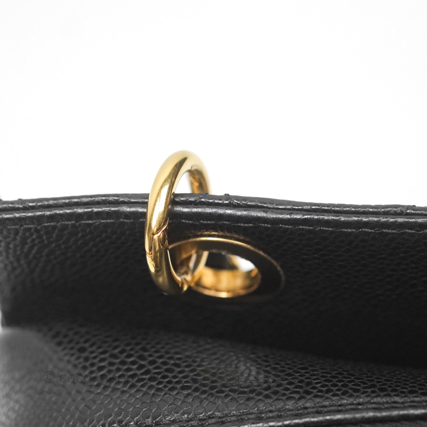 Chanel PTT Petite Timeless Shopping Tote Bag Black Caviar Gold Hardware
