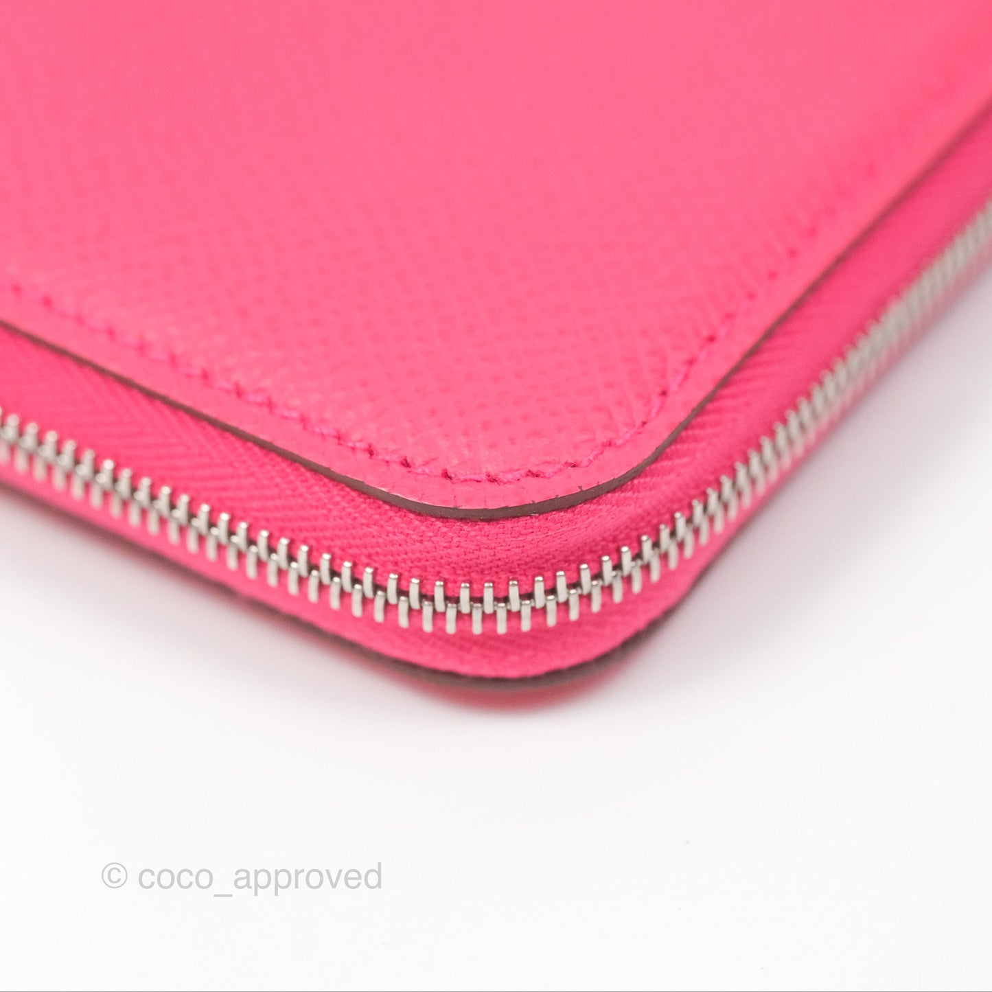 Hermès Silk In Compact Wallet Rose Extreme/ Colvert Epsom