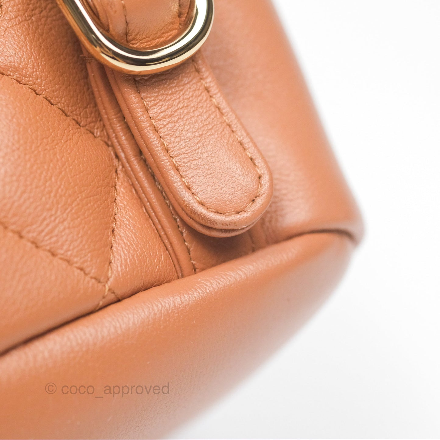 Chanel Small Duma Drawstring Backpack Camel Calfskin 24P
