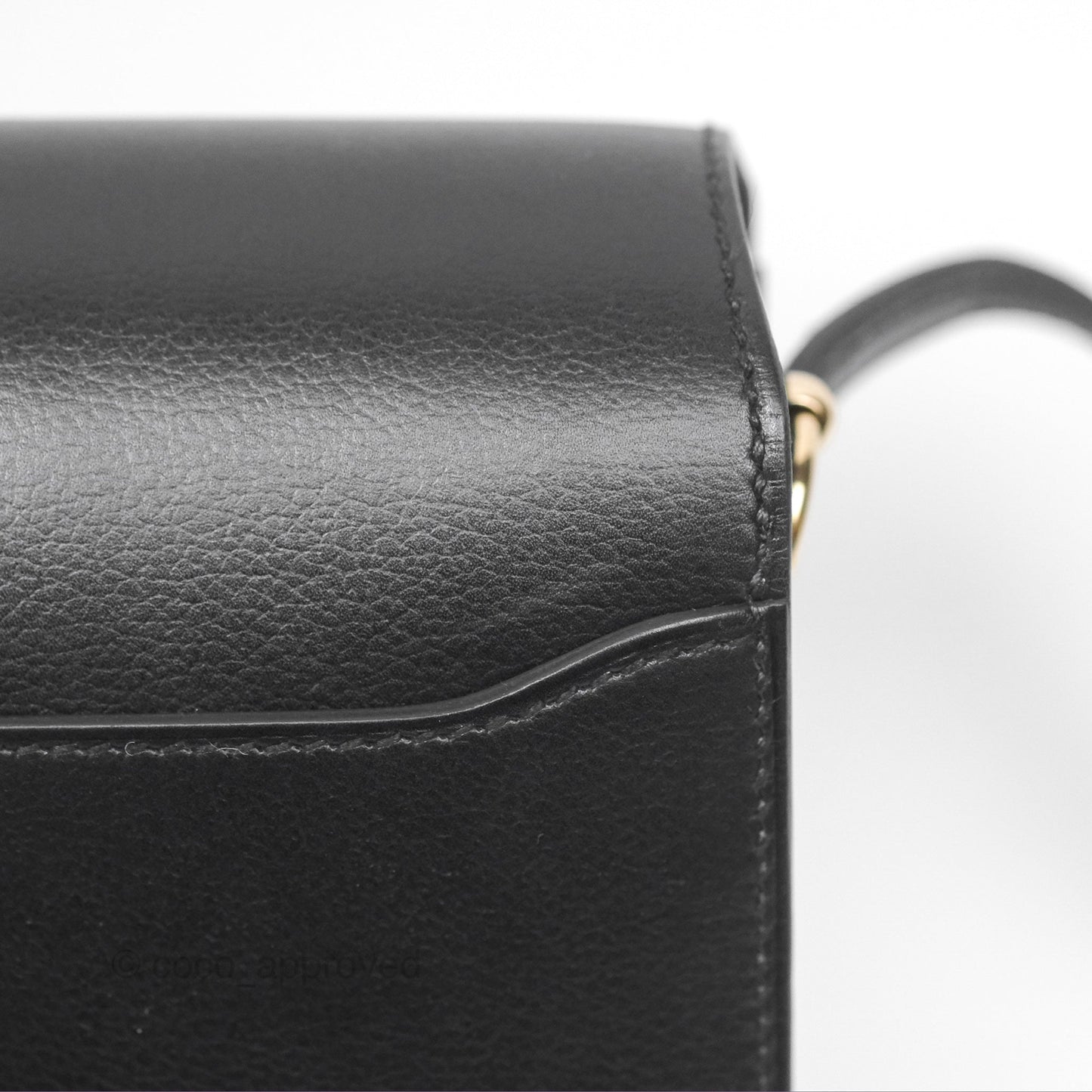 Hermès Roulis Mini 18 Black Noir 89 Veau Evergrain Permabrass Hardware