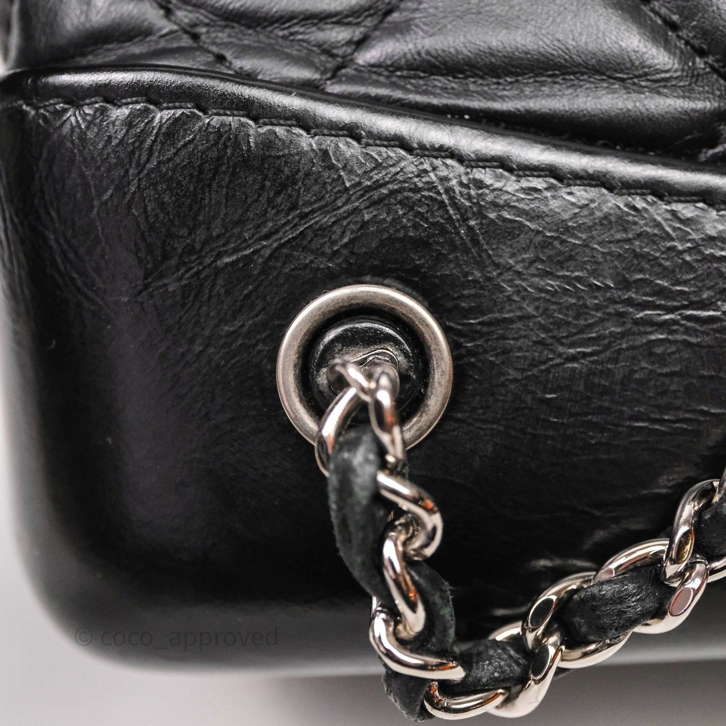 Chanel Small Gabrielle Backpack Black Aged Calfskin