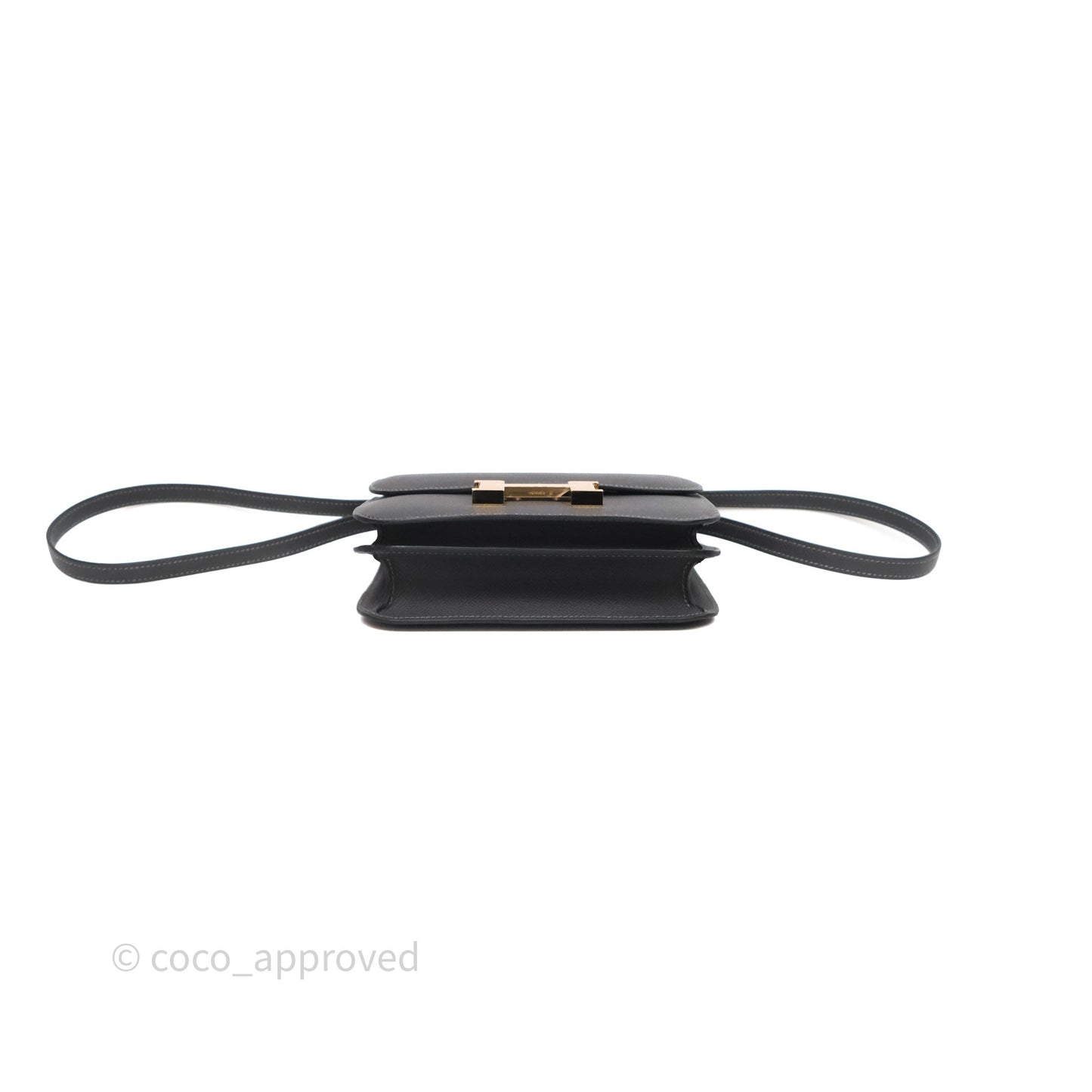 Hermès Constance Mini 18cm Graphite 88 Epsom Gold Hardware