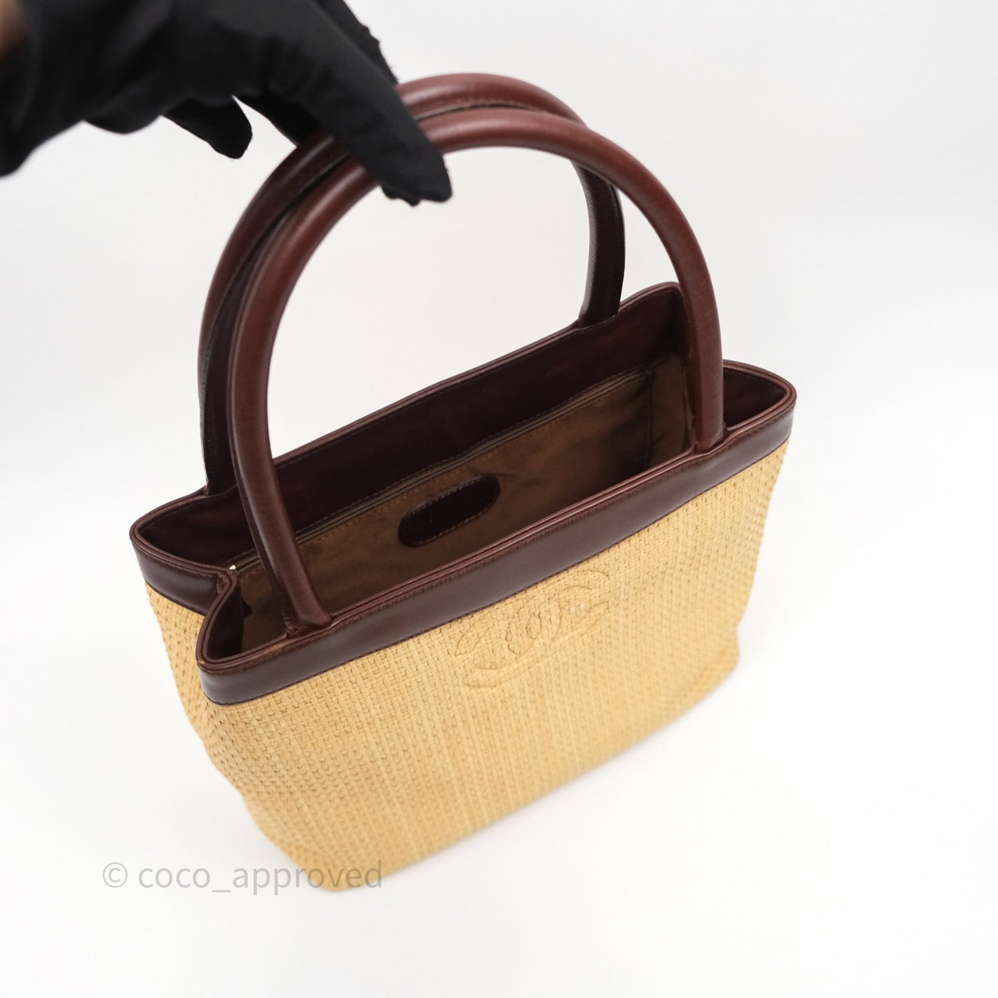 Chanel Vintage Rattan Tote Bag