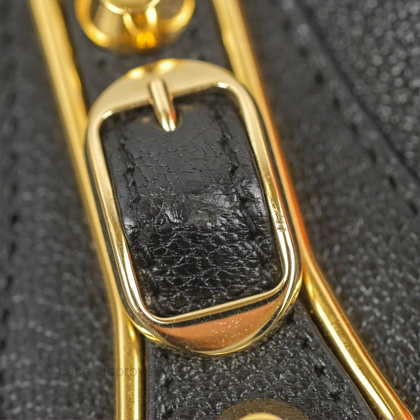 Balenciaga Classic Mini City Bag Black Grained Calfskin Gold Hardware