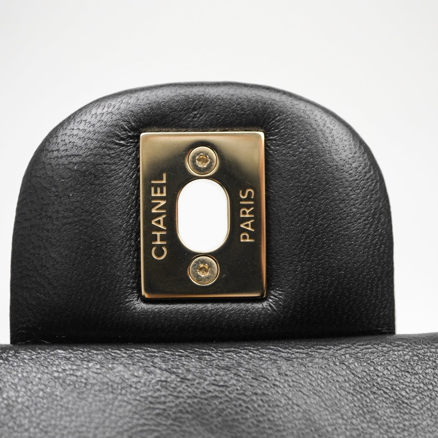Chanel Mini Rectangular Black Lambskin Bag Gold Hardware