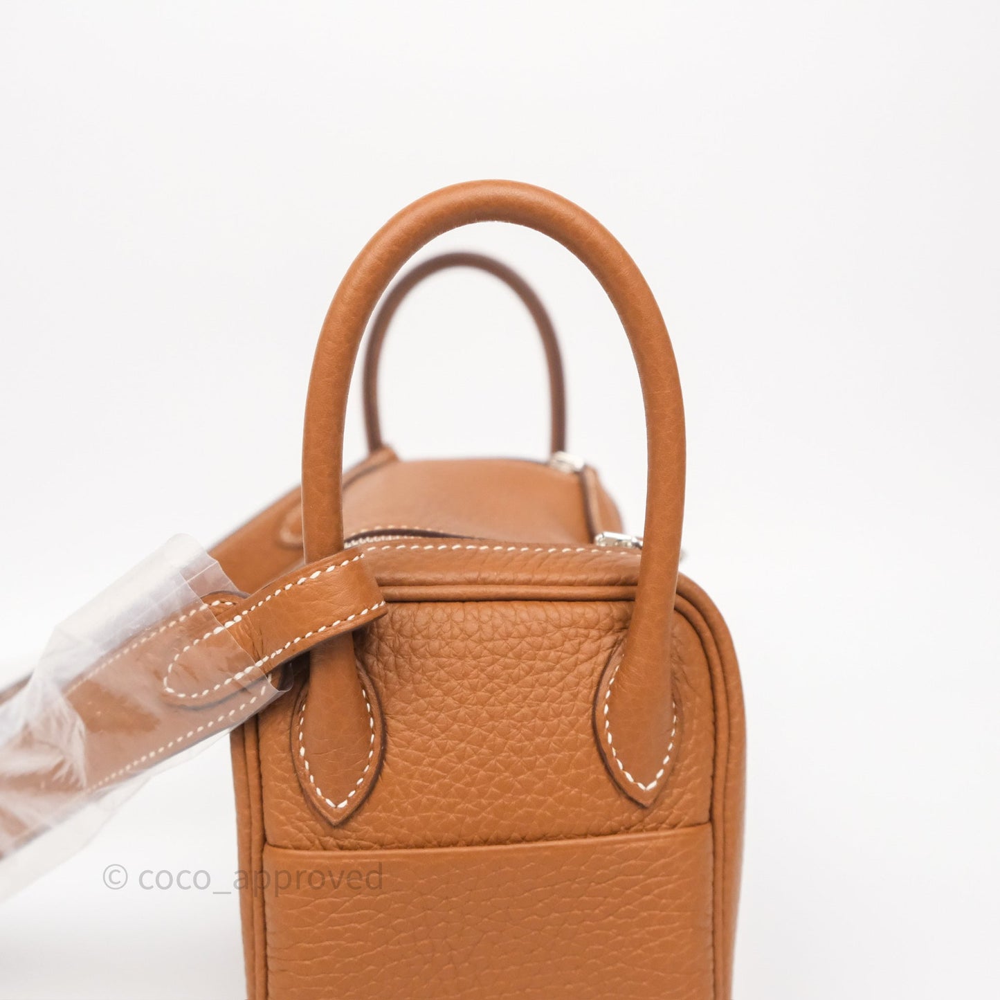 Hermès Mini Lindy 20 Gold 37 Clemence Palladium Hardware