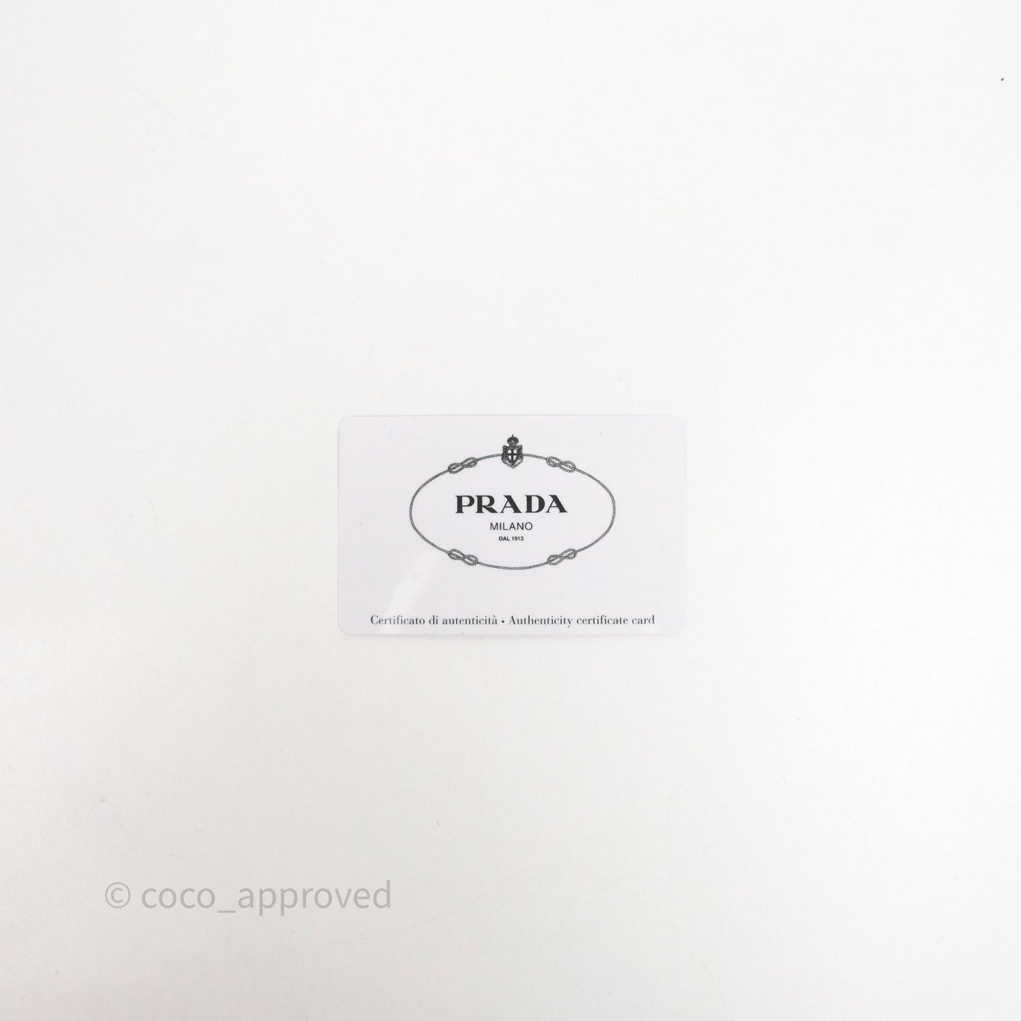 Prada Spugna Triangle White Bag