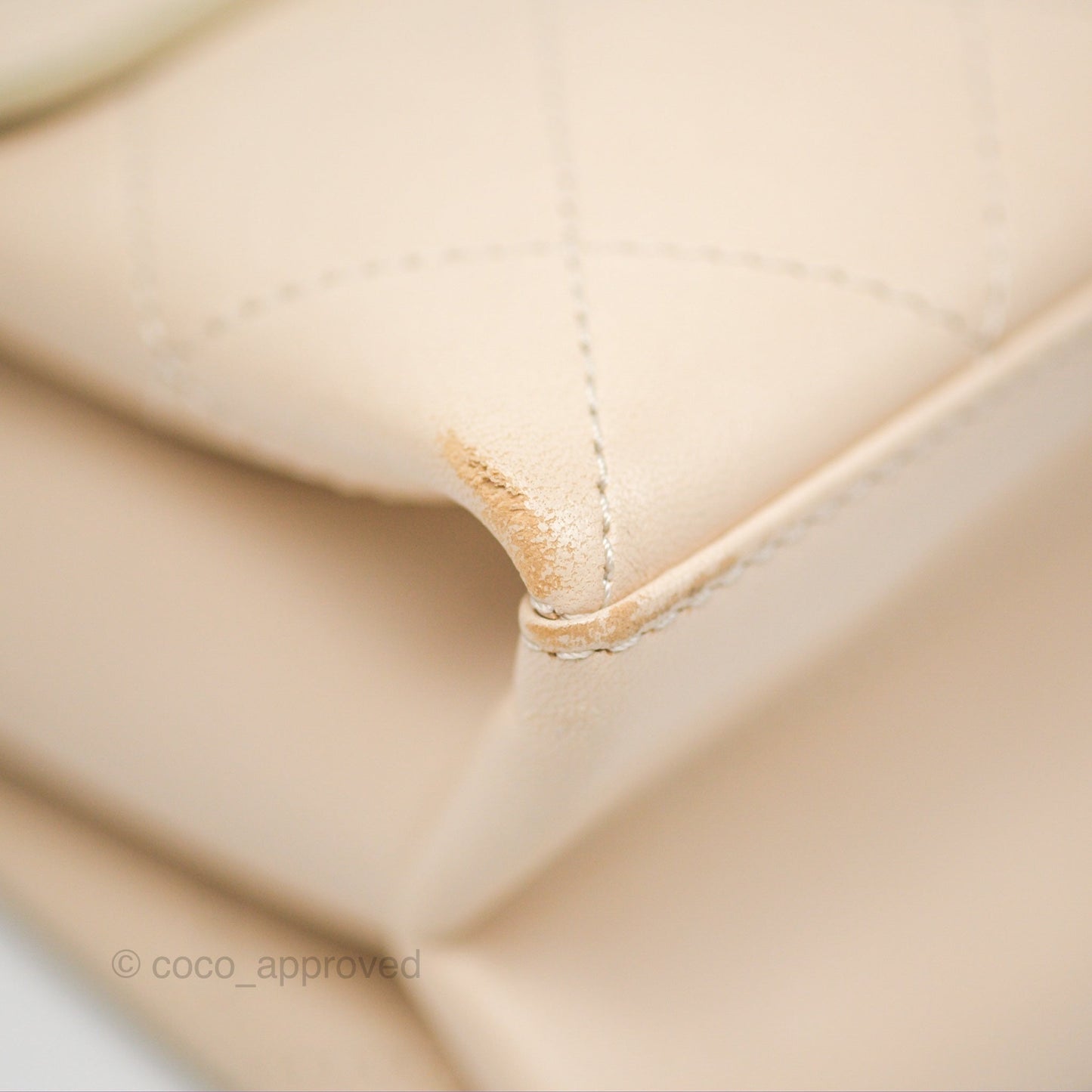 Chanel Small Quilted Coco Luxe Flap Bag Light Beige Calfskin Aged Gold Hardware