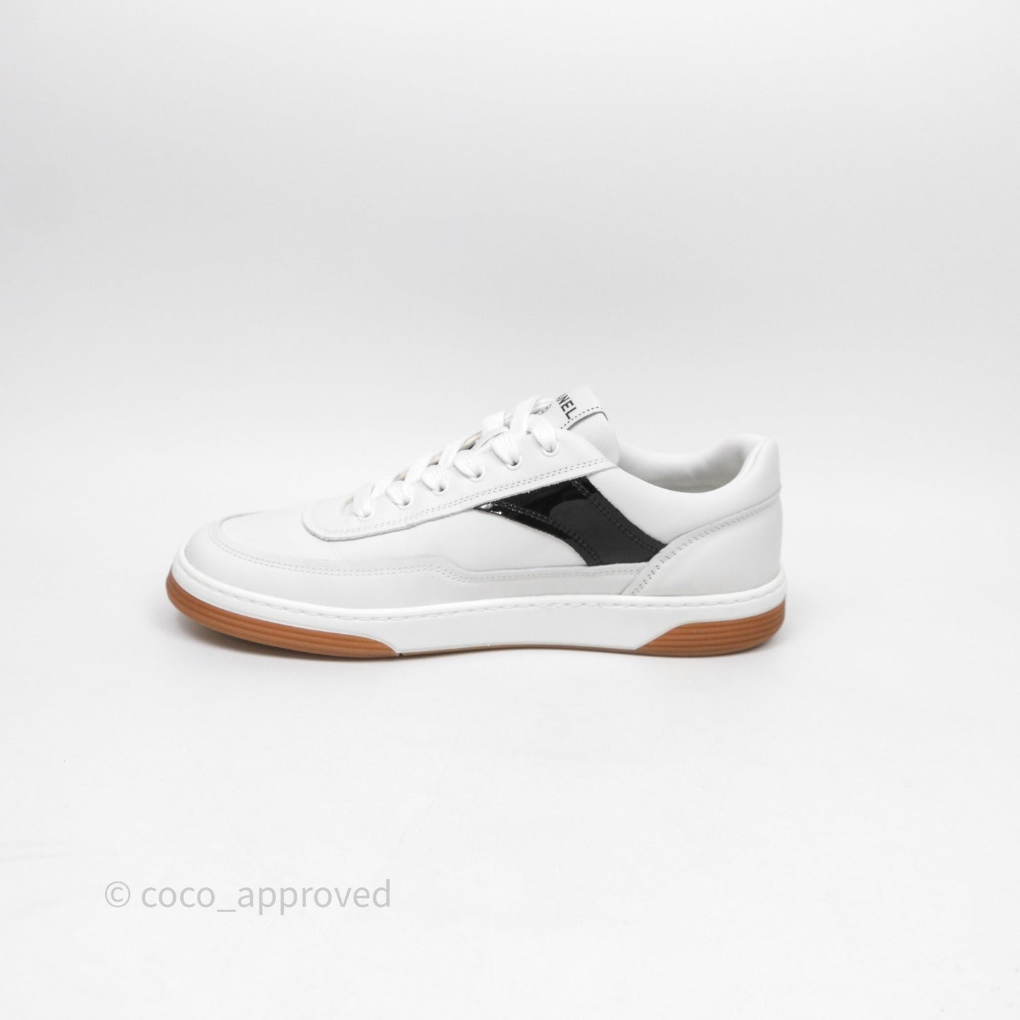 Chanel Logo Sneakers White Size 38