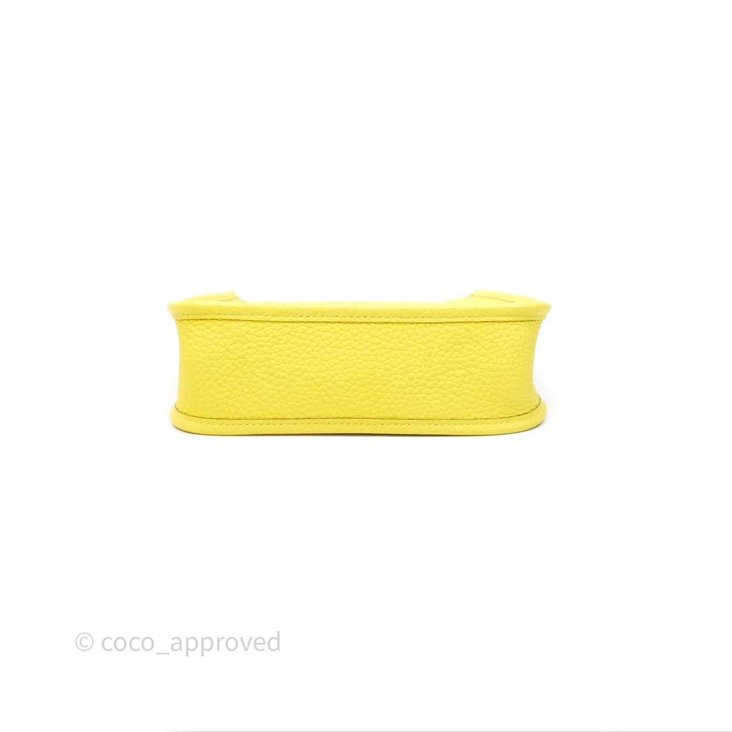 Hermès Mini Evelyne 16 Lime Clemence Palladium Hardware