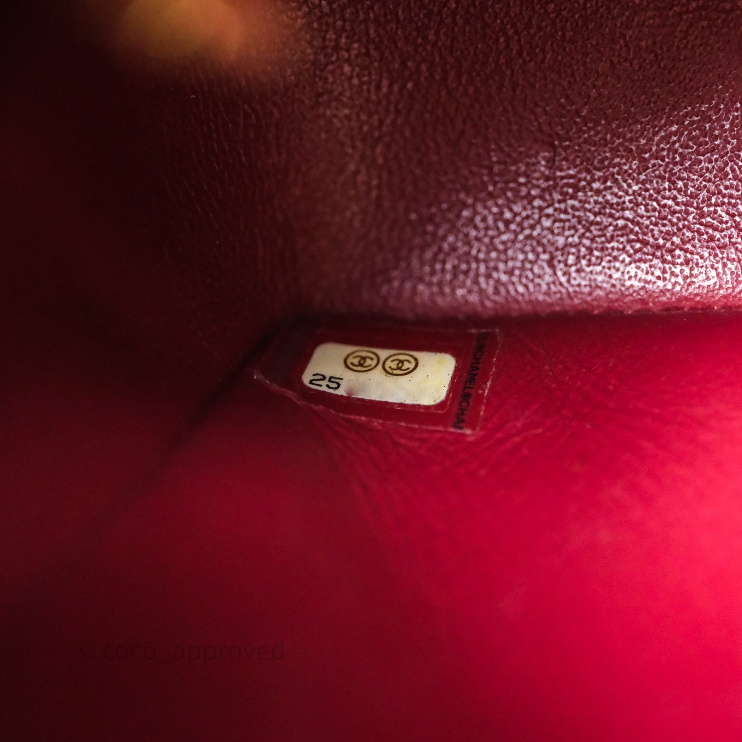 Chanel Classic Quilted Mini Rectangular Flap Burgundy Caviar Aged Gold Hardware