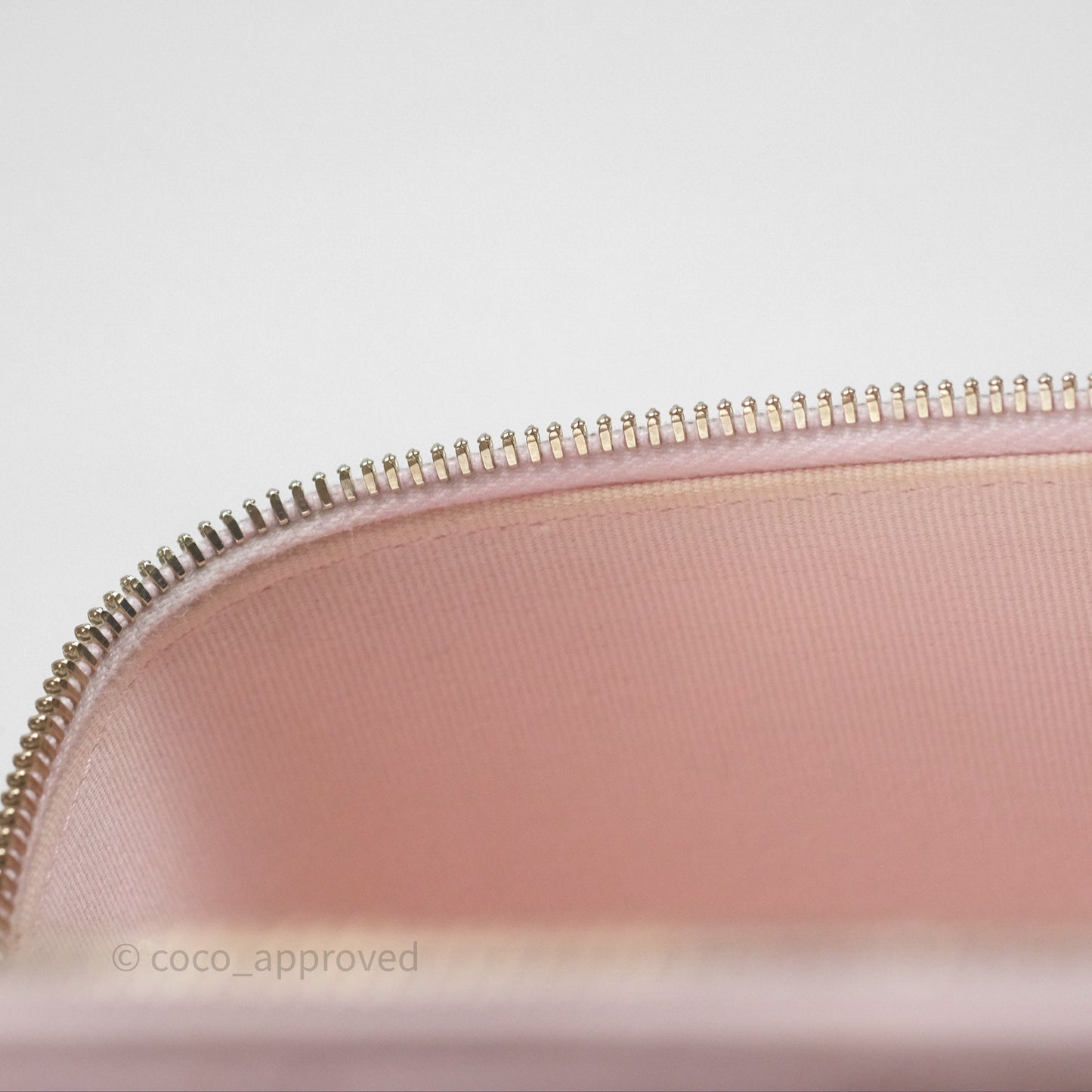 Chanel Vanity Rectangular Top Handle Light Pink Lambskin Gold Hardware
