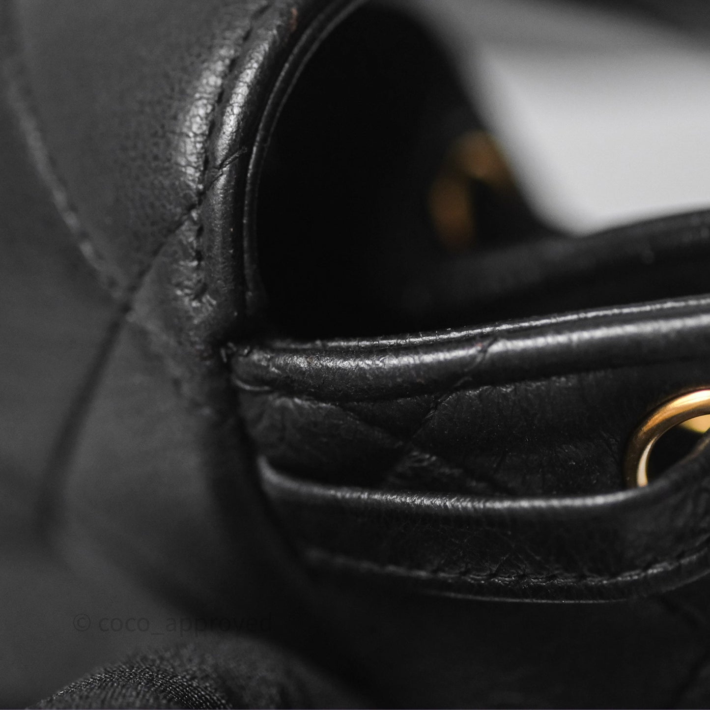 Chanel Vintage CC Duma Backpack Black Lambskin 24K Gold Hardware