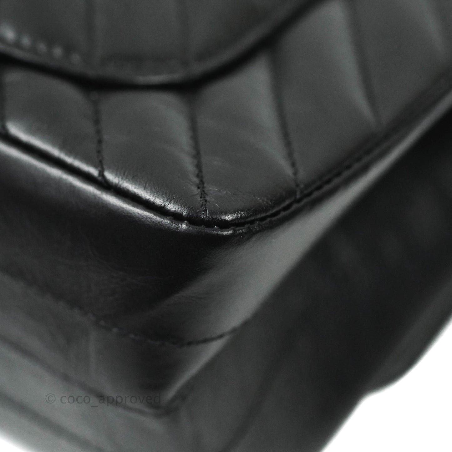 Chanel Mini Reissue 224 So Black Chevron Calfskin Black Hardware