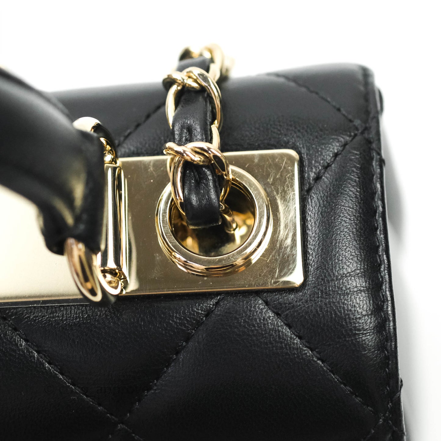 Chanel Trendy CC Small Black Lambskin Gold Hardware