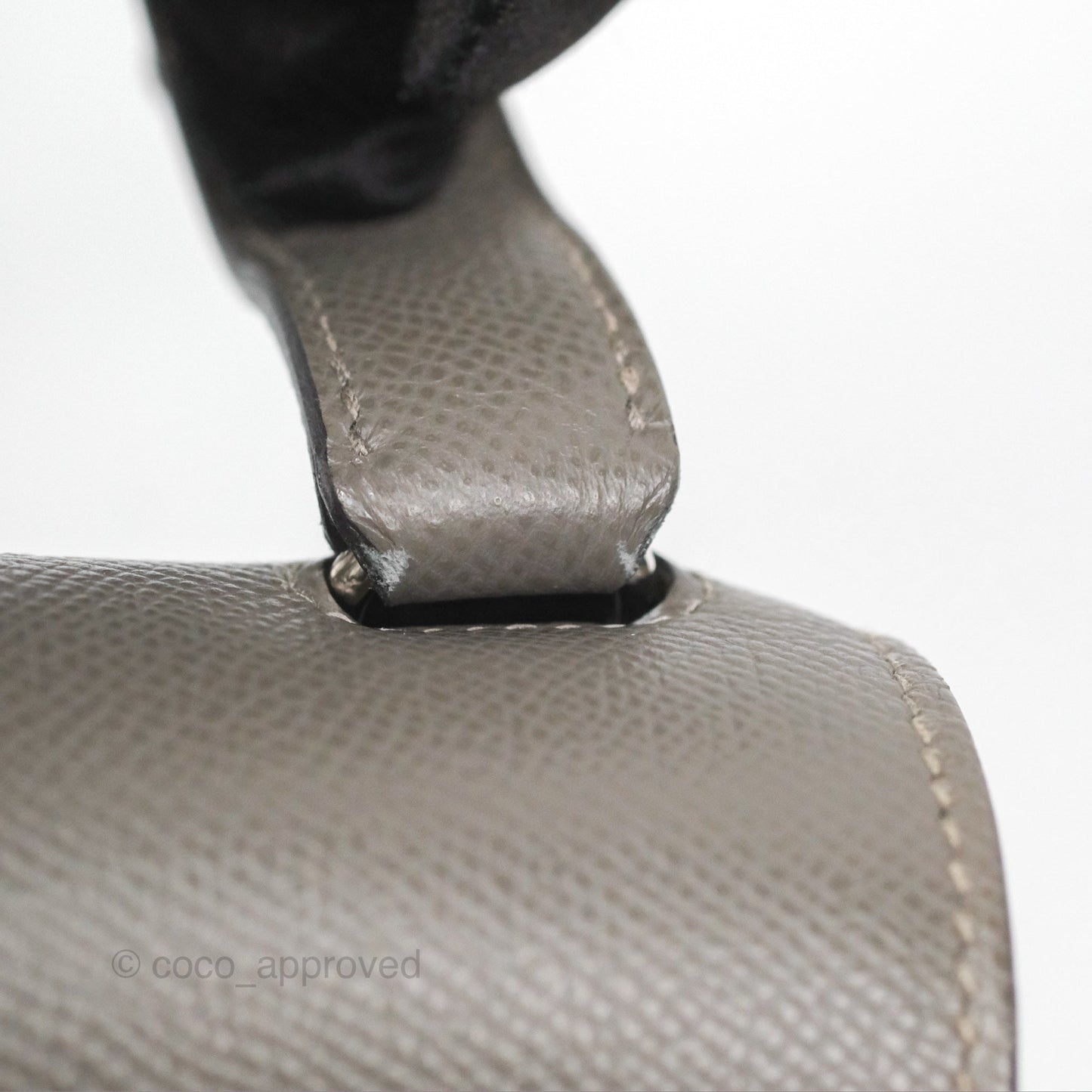 Hermès Della Cavalleria Mini Bag Gris Meyer 0L Epsom Palladium Hardware