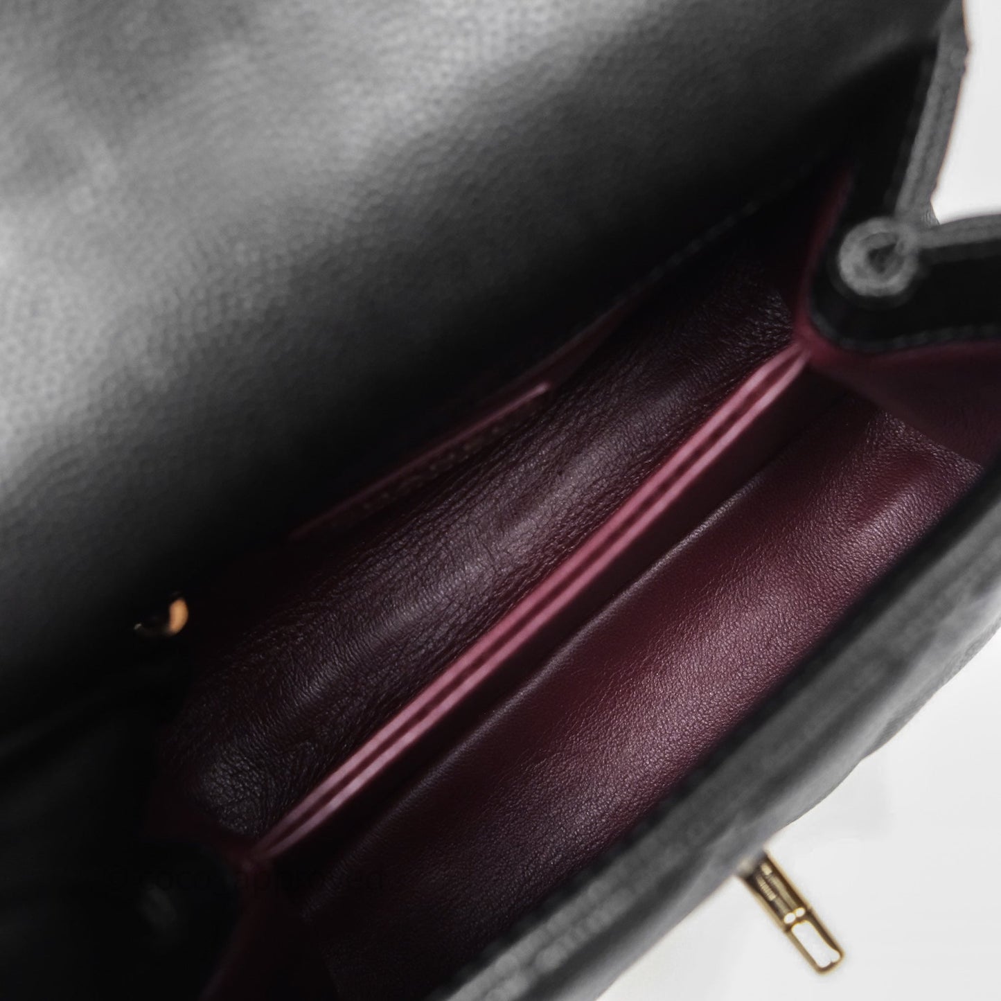 Chanel Mini Coco Handle Quilted Black Caviar Gold Hardware