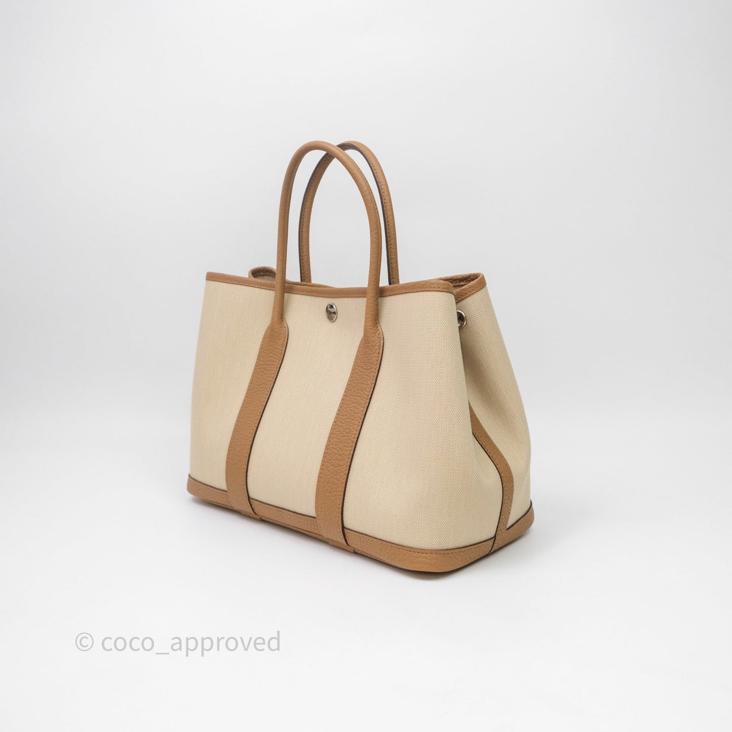 Hermès Garden Party 30 Beton 8L/Biscuit 48 Canvas