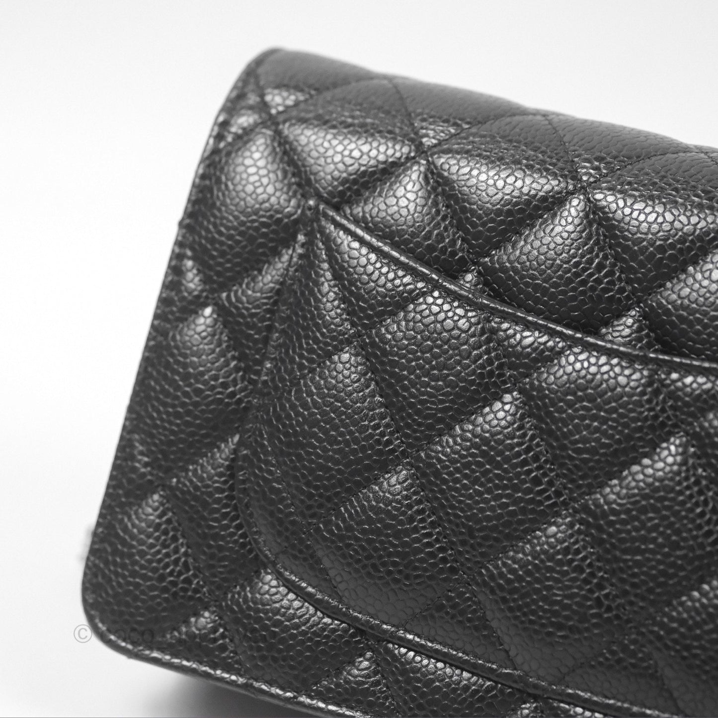 Chanel Quilted Classic WOC Black Caviar Silver Hardware