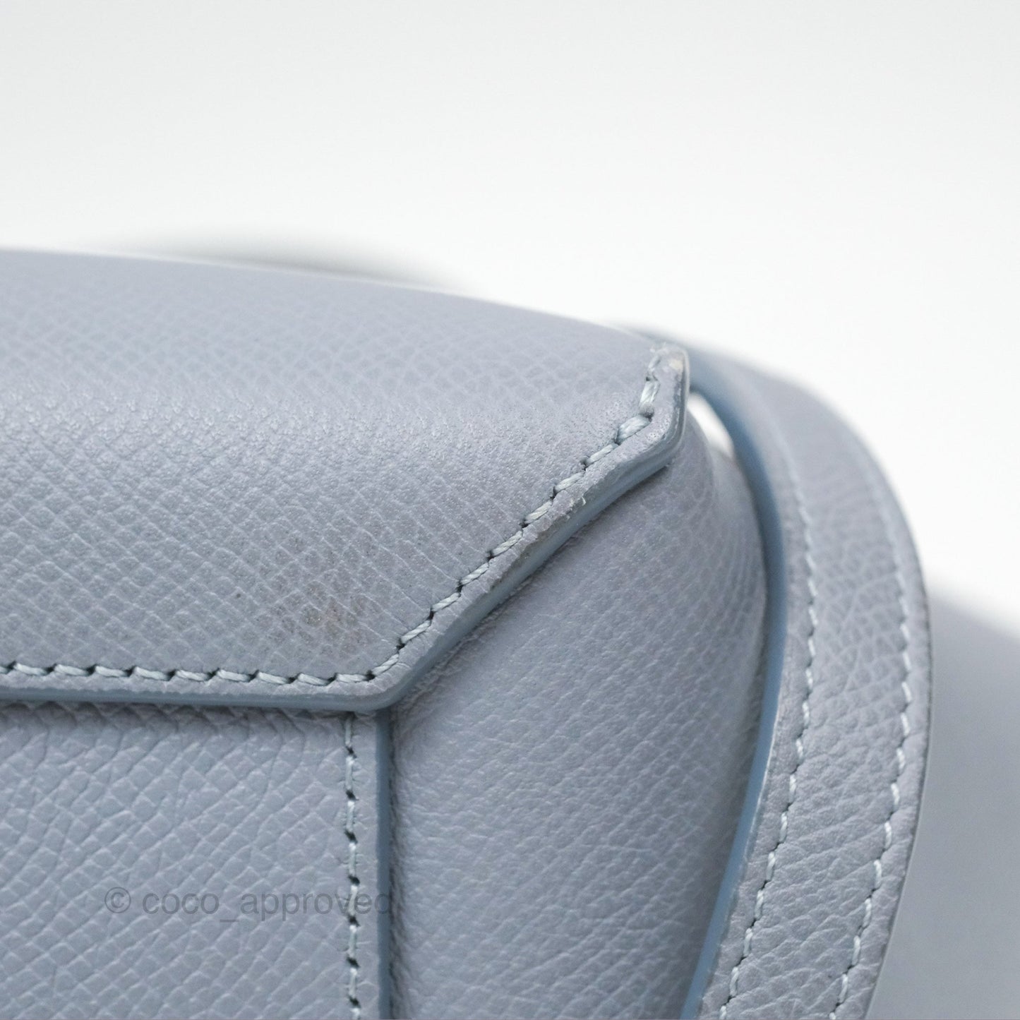 Celine Nano Belt Bag Arctic Blue Grained Calfskin Gold Hardware