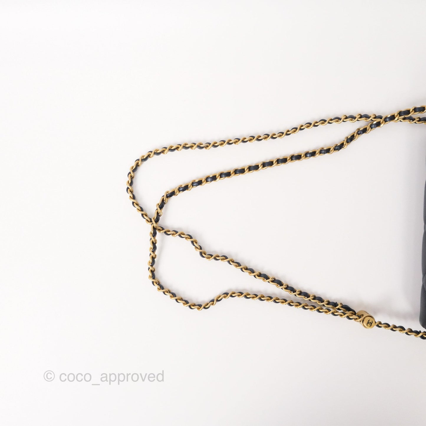 Chanel My Perfect Mini Flap Quilted Iridescent Navy Caviar Aged Gold Hardware