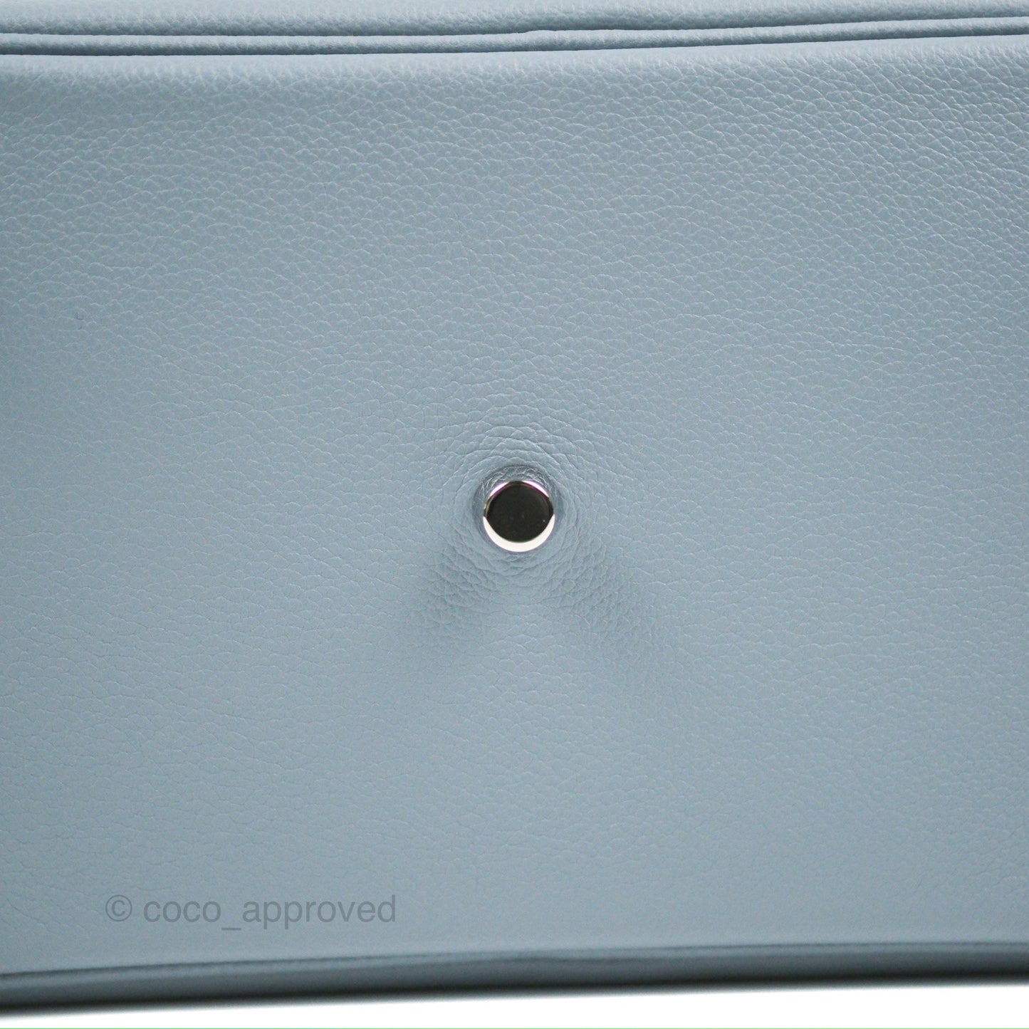 Hermès Lindy 26 Bleu Lin Evercolor Palladium Hardware