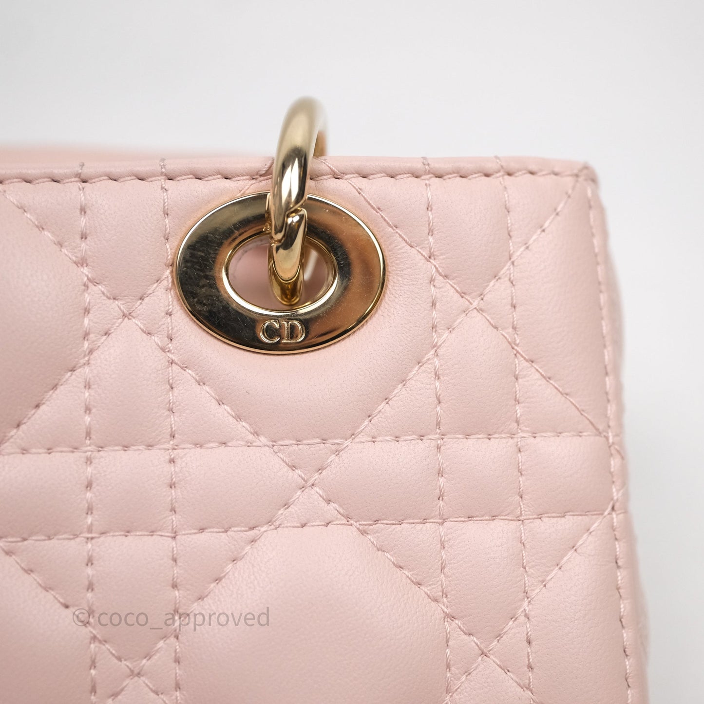 Dior Micro Lady D-Joy Bag Powder Pink Cannage Lambskin