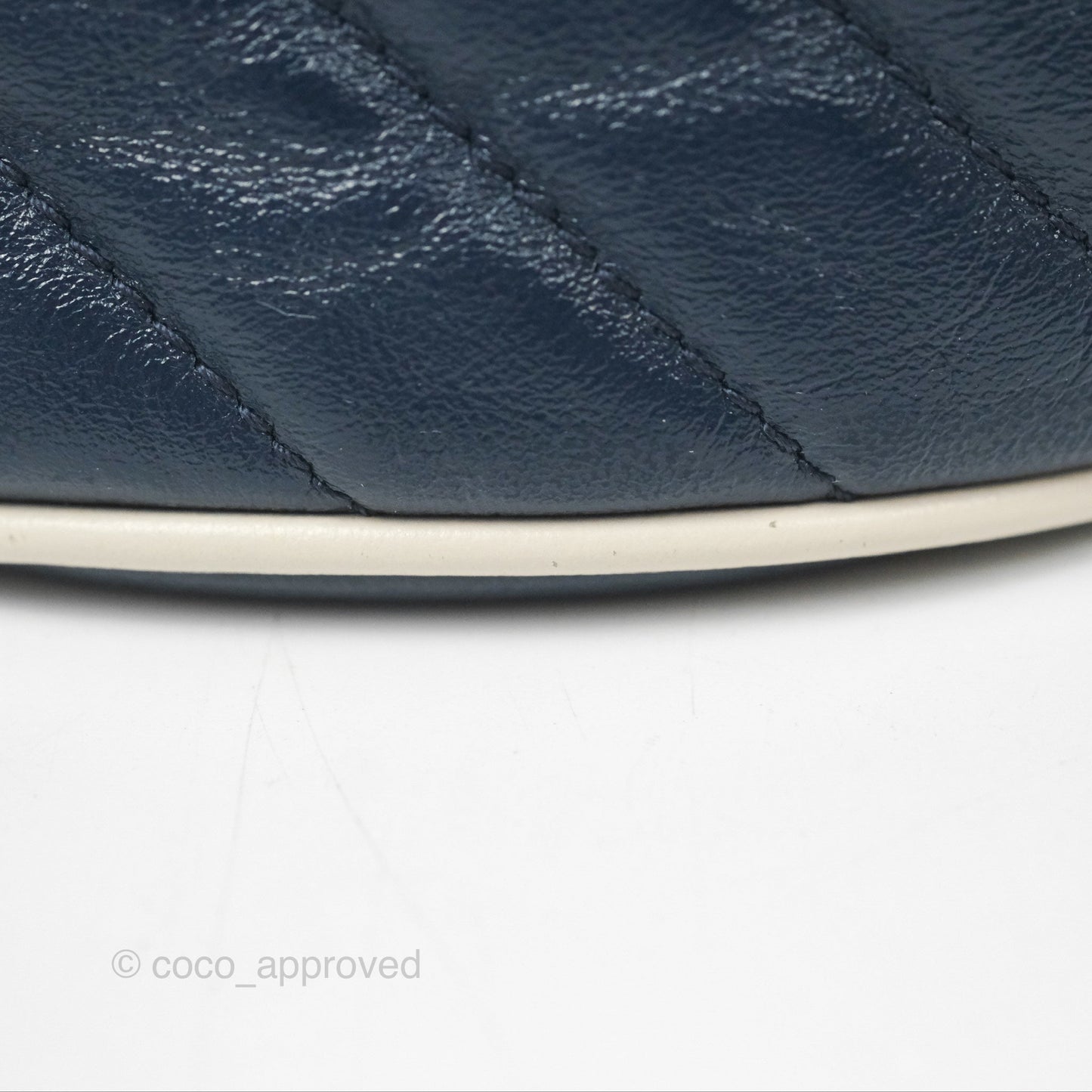 Gucci Mini GG Marmont Leather Bucket Bag Navy