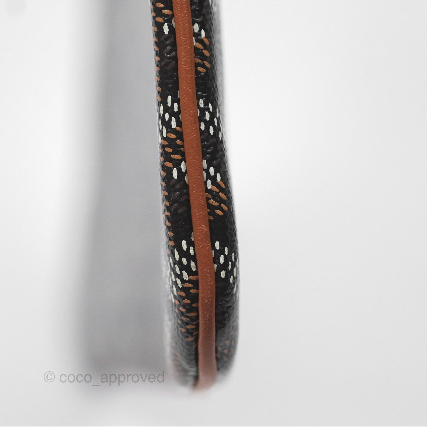 Goyard Sénat MM Pouch Black/ Tan