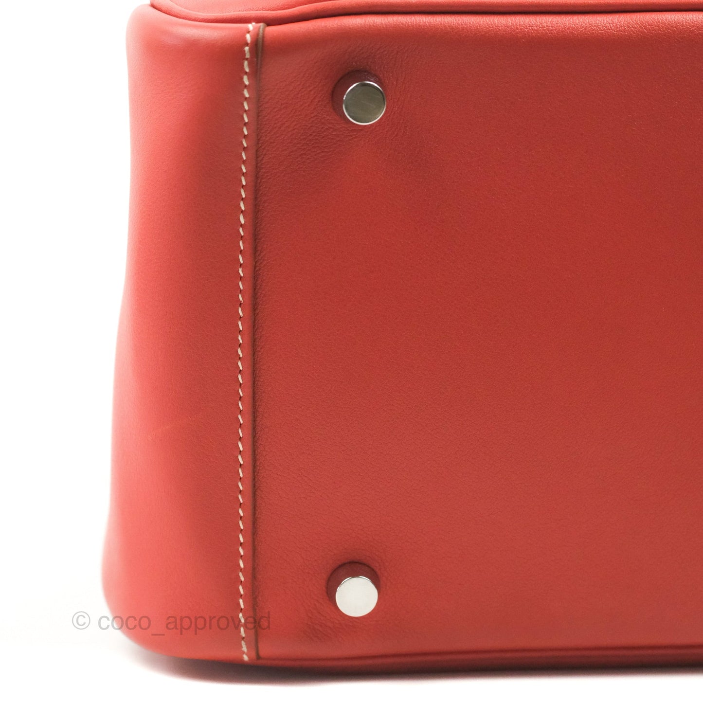 Hermès Lindy 30 Sanguine 9M Swift Palladium Hardware