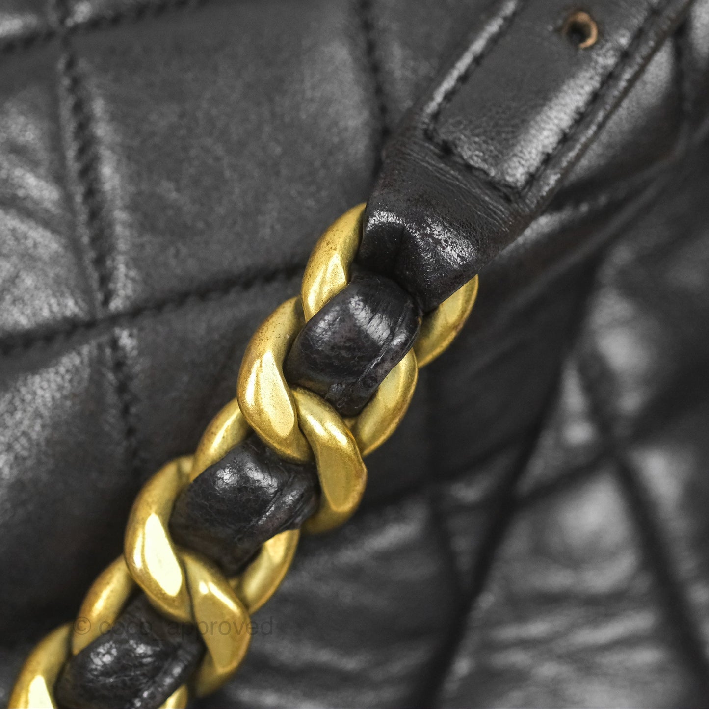 Chanel Vintage CC Duma Backpack Black Lambskin 24K Gold Hardware