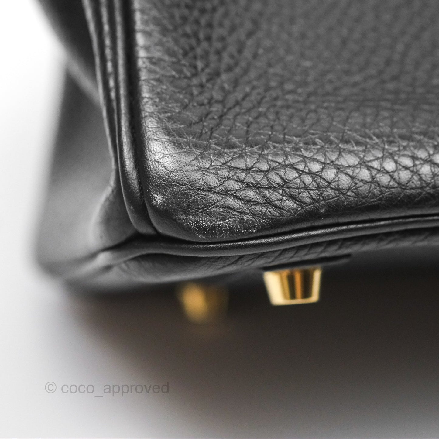 Hermès Birkin 30 Retourne Black Noir 89 Clemence Gold Hardware