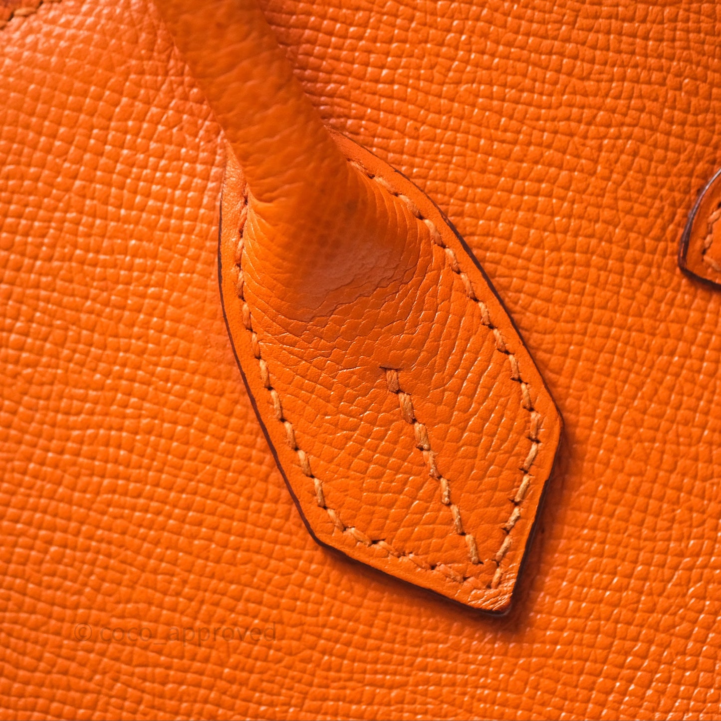 Hermès Birkin 30 Retourne Orange Epsom Palladium Hardware