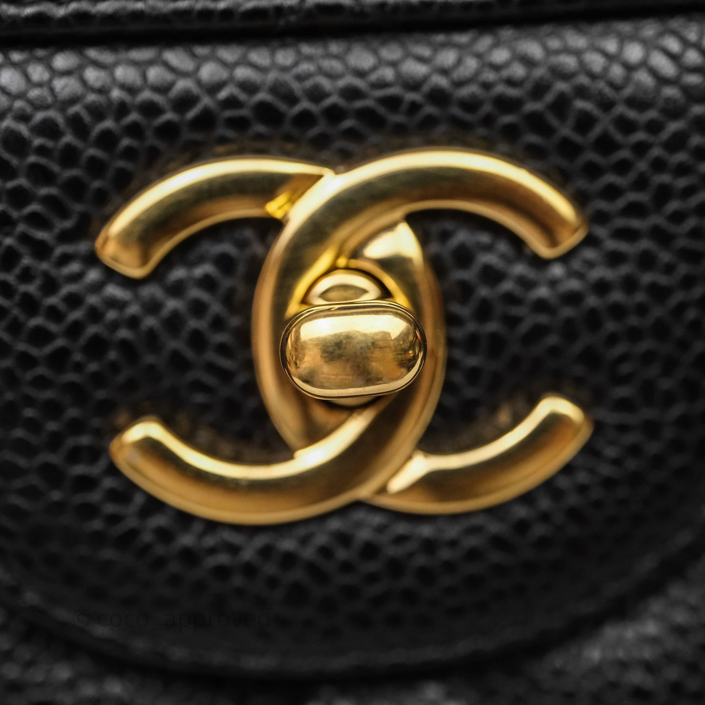 Chanel Jumbo Double Flap Black Caviar Gold Hardware⁣⁣