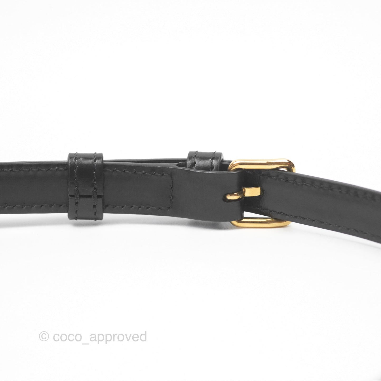 Celine Triomphe Shoulder Bag Black Calfskin