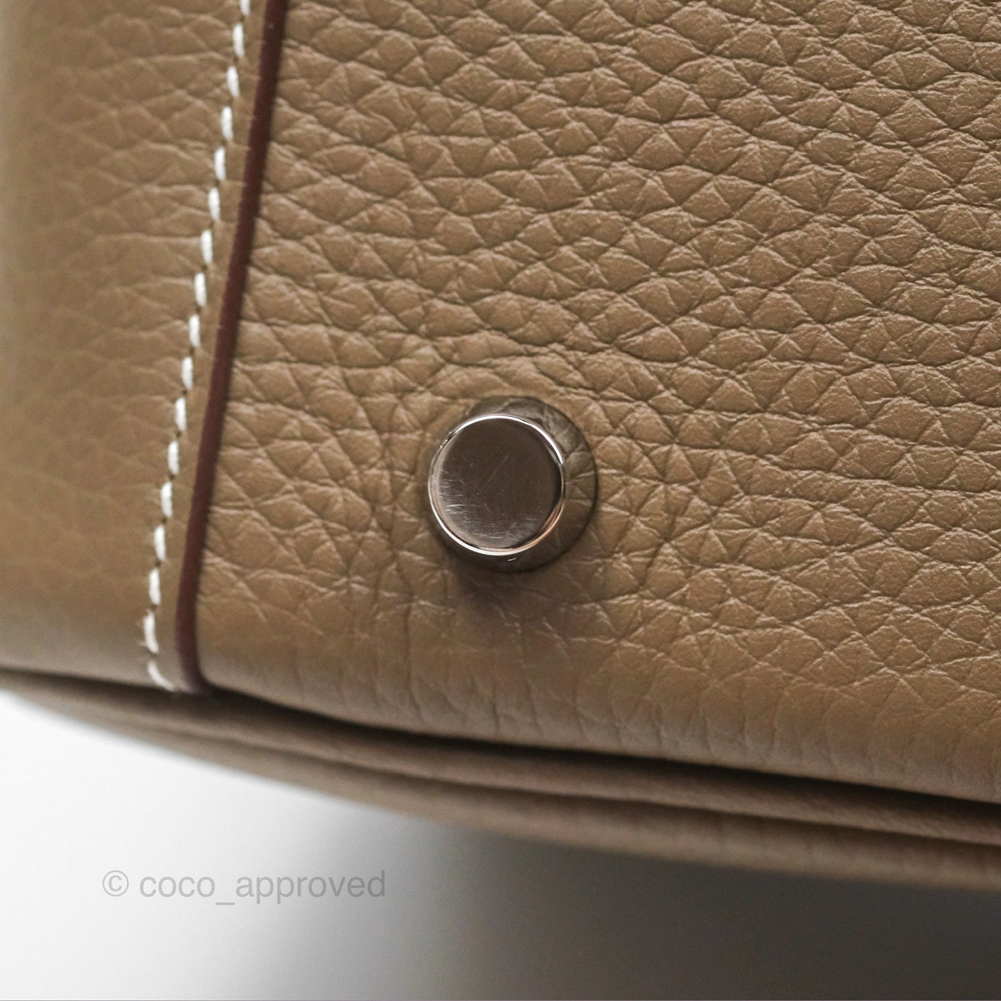 Hermès Lindy 26 Etoupe 18 Clemence Palladium Hardware
