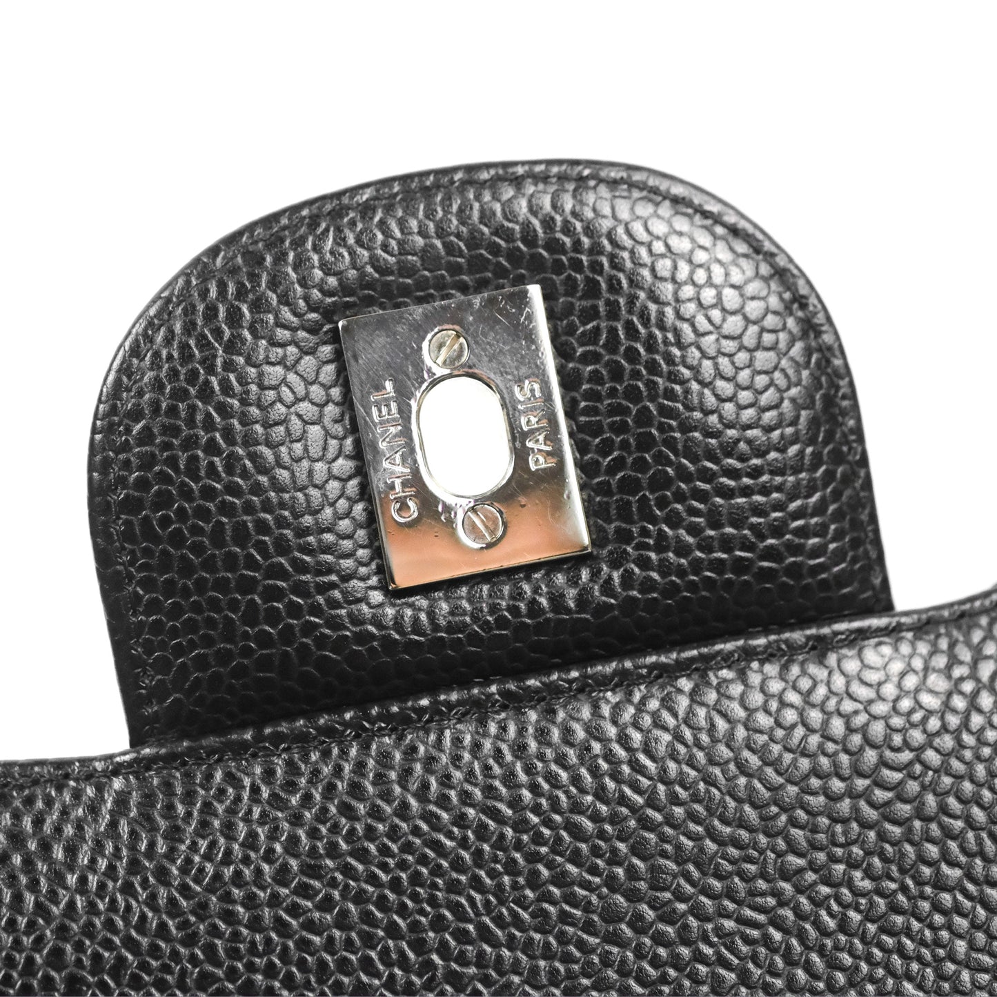 Chanel Jumbo Double Flap Black Caviar Silver Hardware⁣⁣