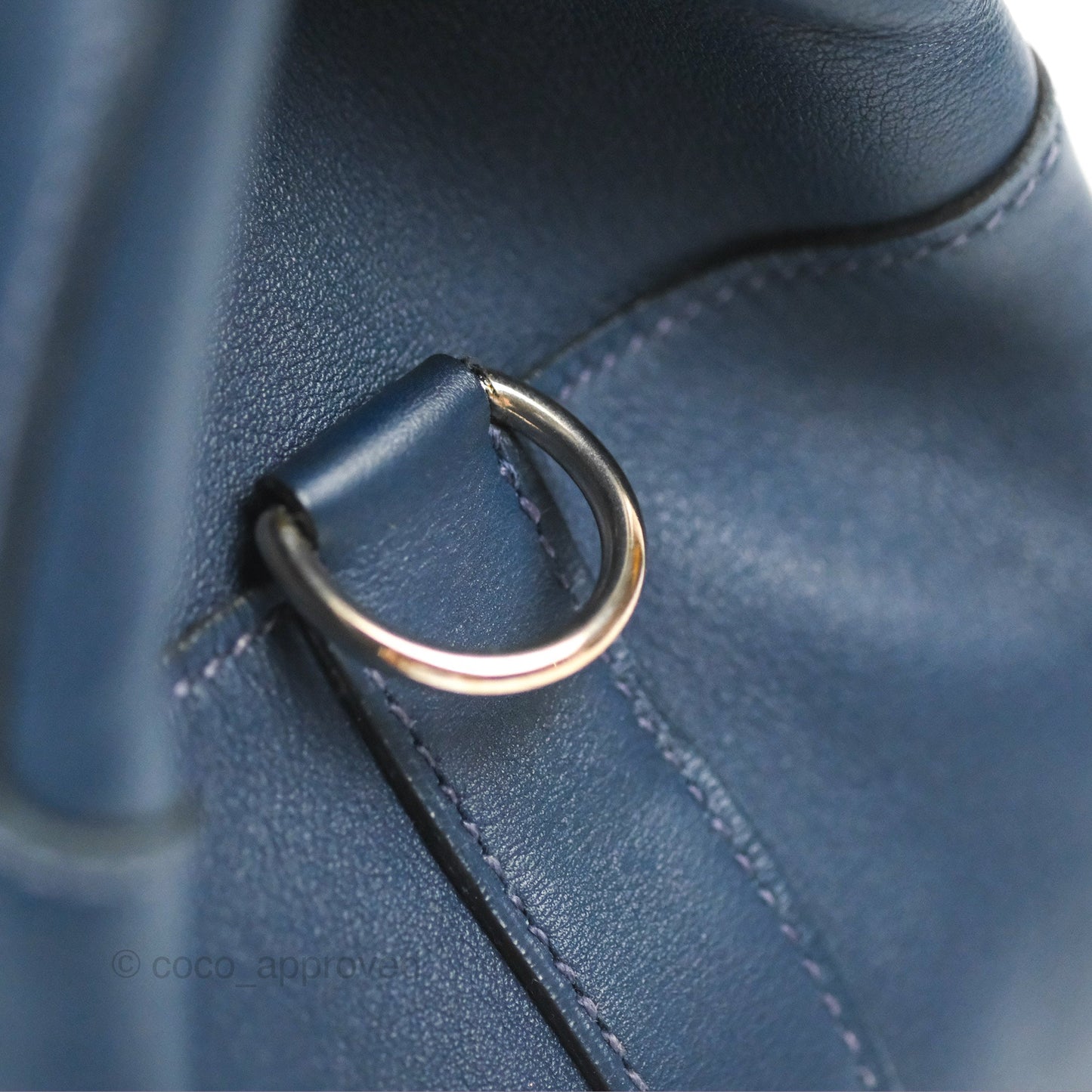 Hermès ToolBox 20 Navy Swift Palladium Hardware
