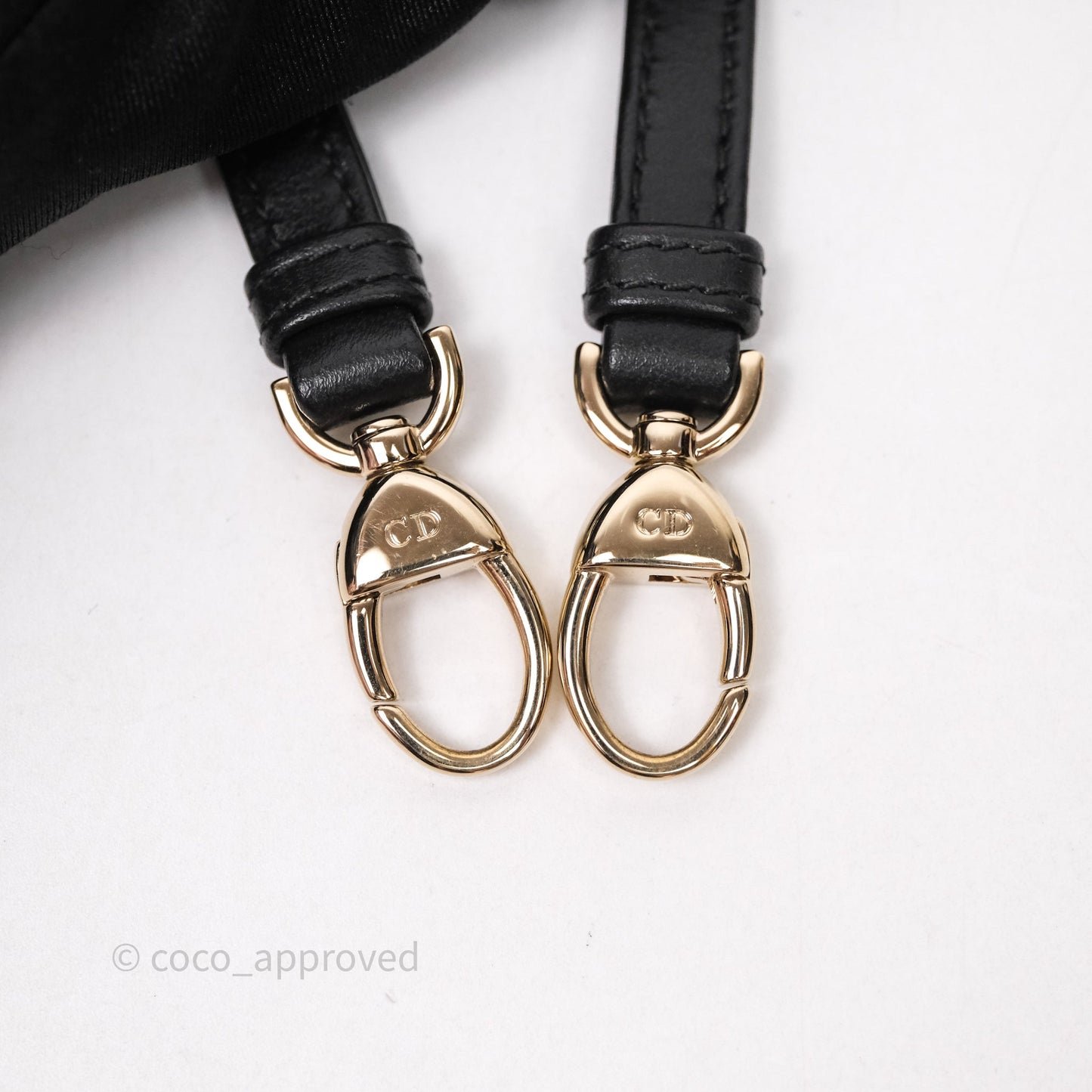 Dior Mirco Lady Dior Black Cannage Calfskin with Diamond Motif Gold Hardware